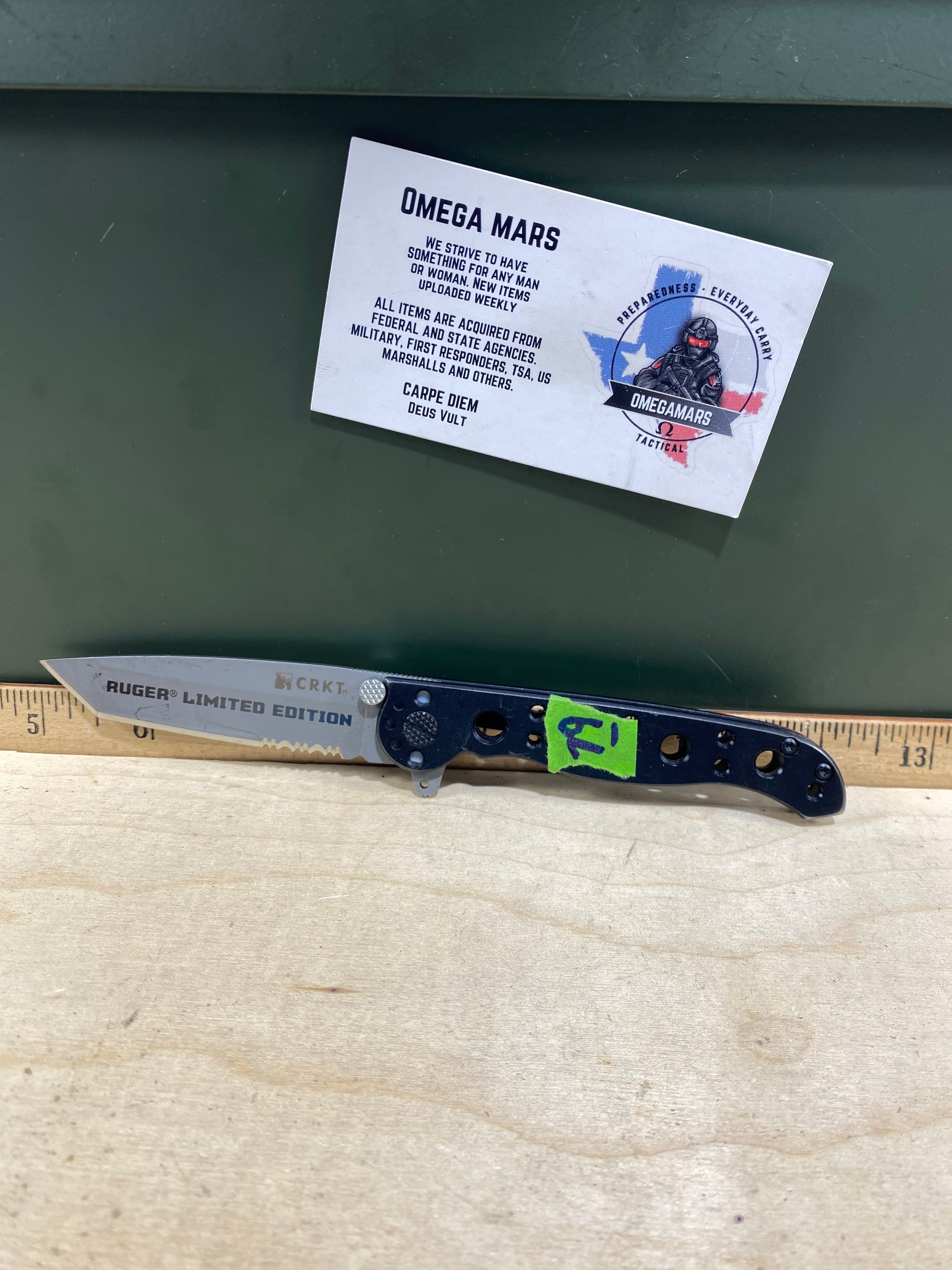 CRKT M16-10S #79. Light usage. Chip on blade