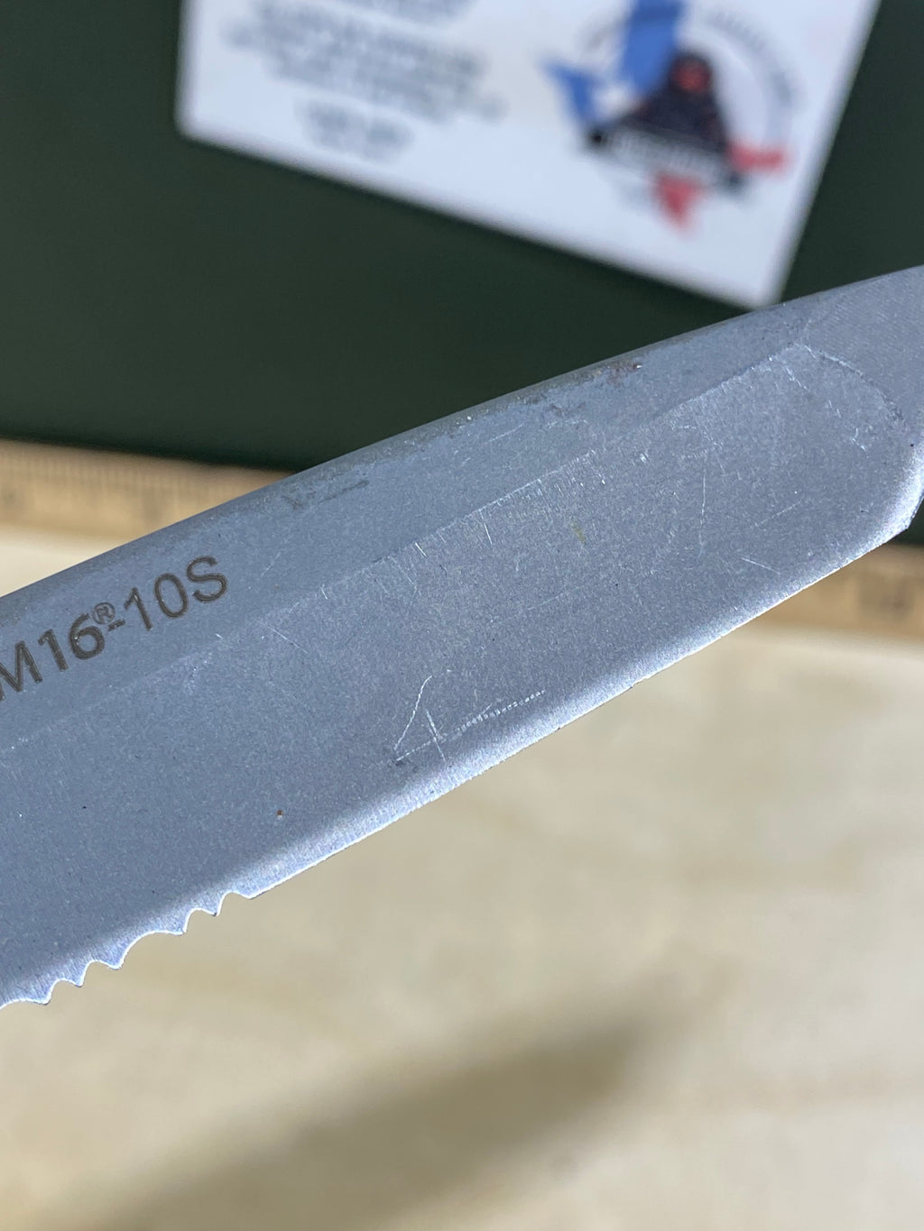 CRKT M16-10S #79. Light usage. Chip on blade