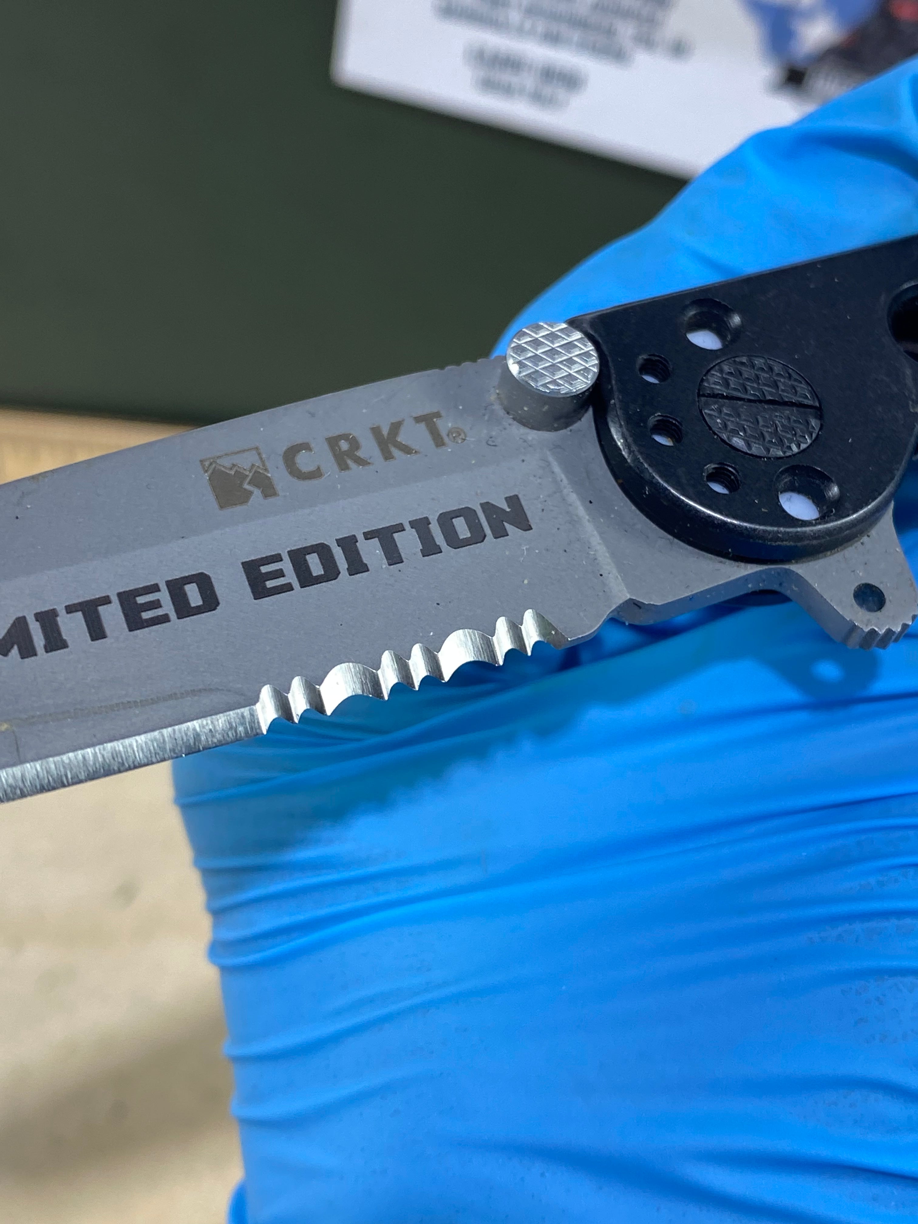 CRKT M16-10S #79. Light usage. Chip on blade