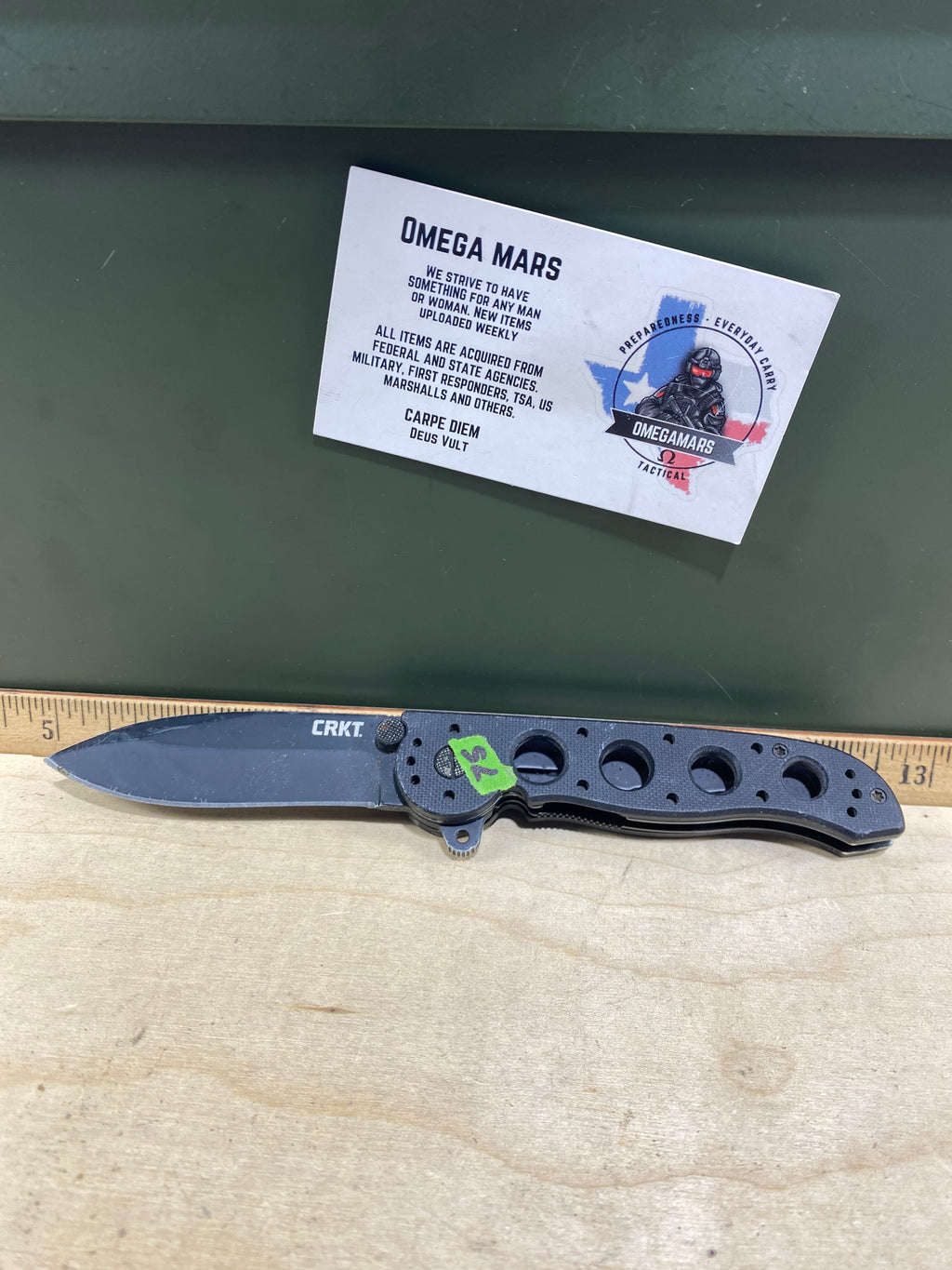 CRKT M21-02G #75. Light usage. Resharpened.