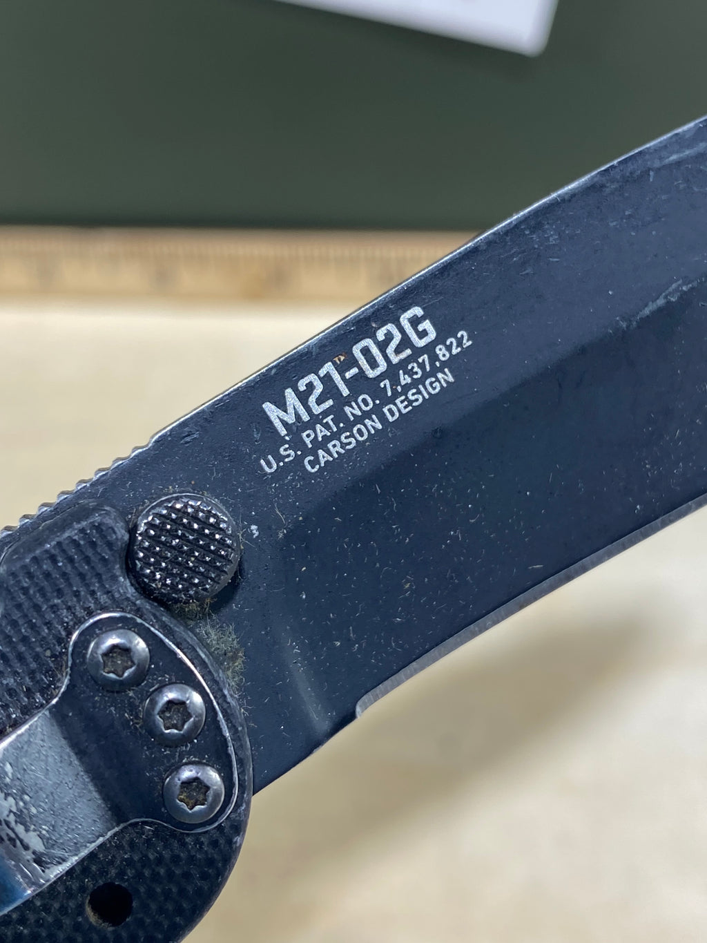 CRKT M21-02G #75. Light usage. Resharpened.