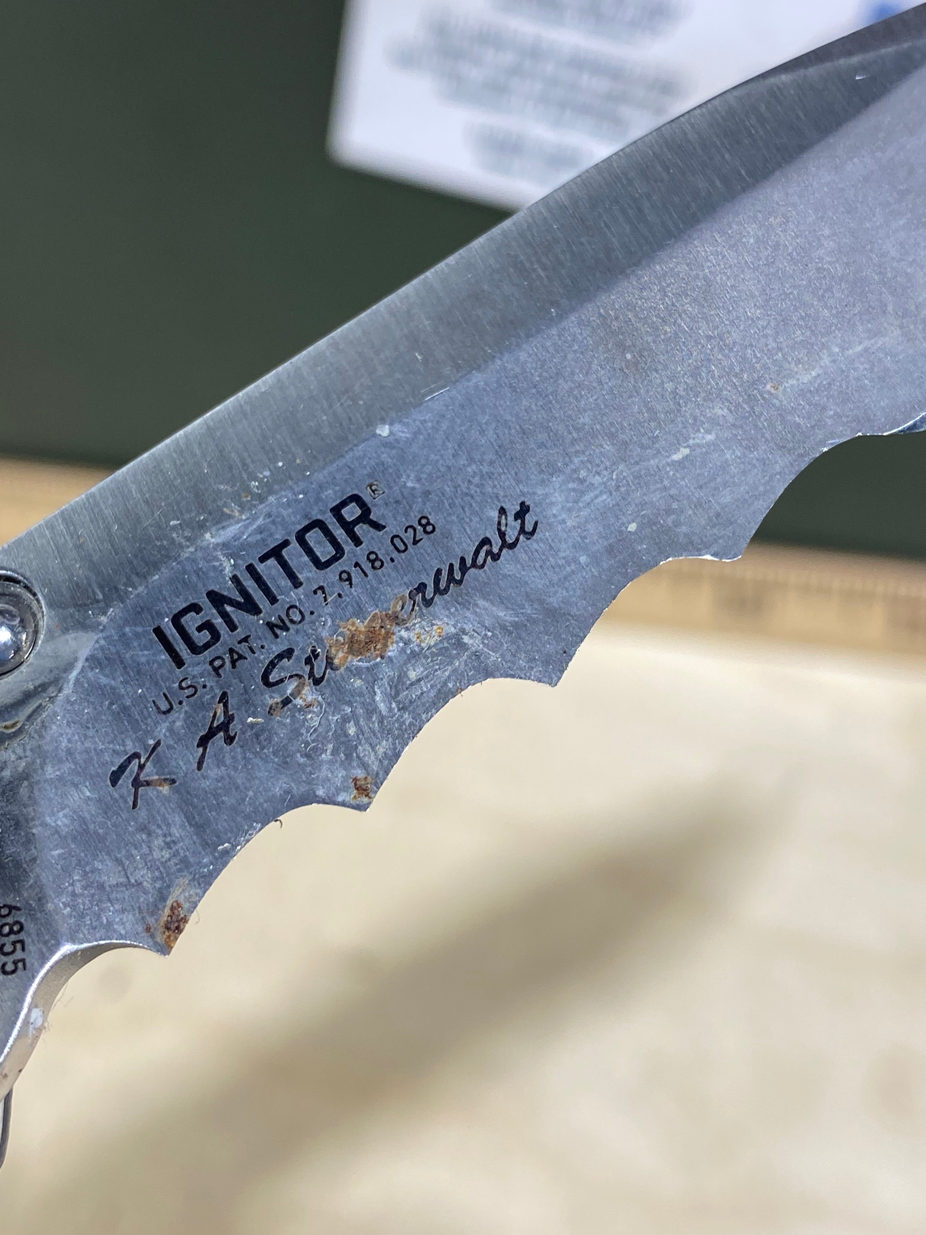 CRKT 6855 #84. Light usage. Dirty