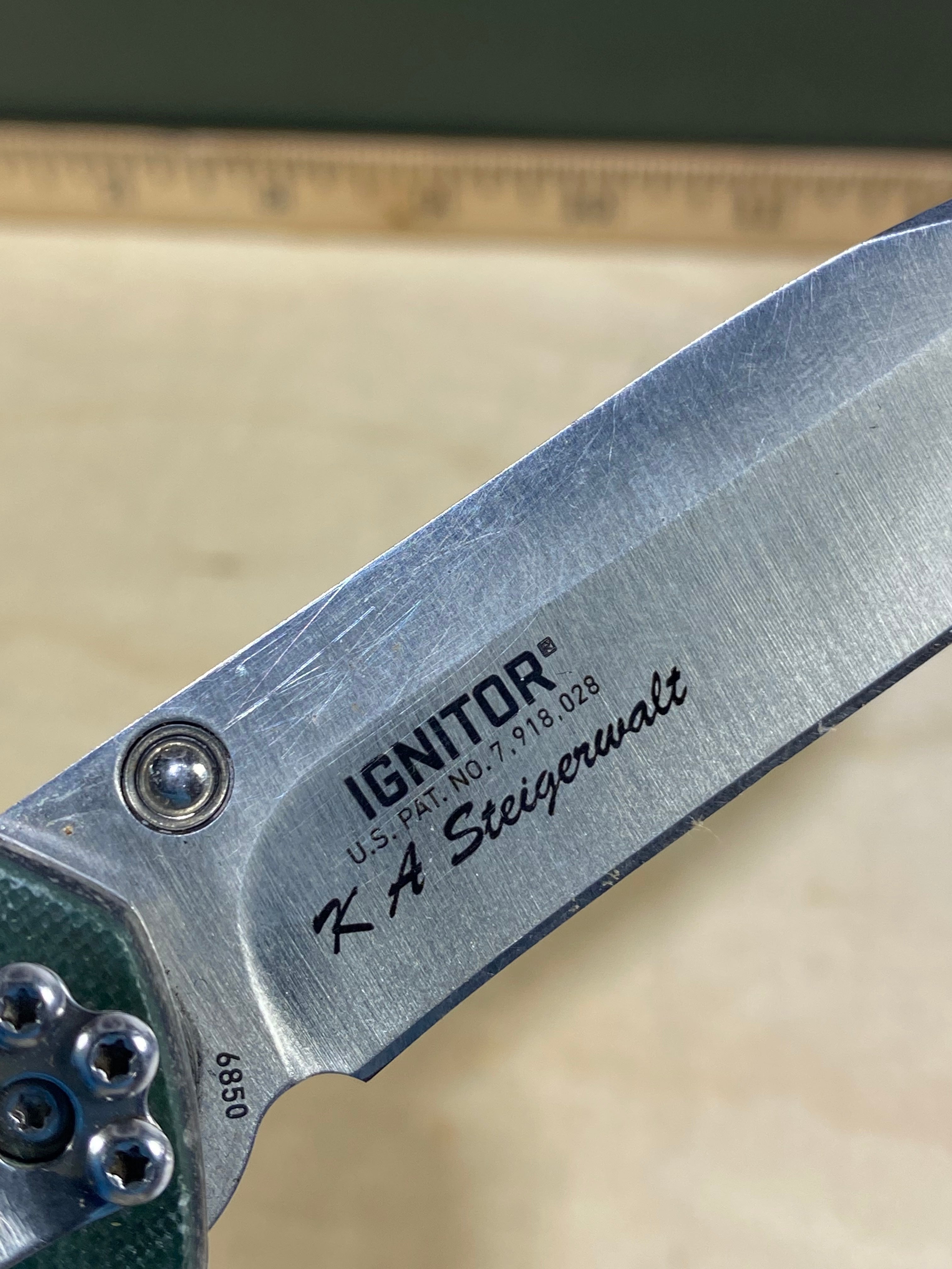 CRKT 6850 Ignitor #85. Light usage. Resharpened