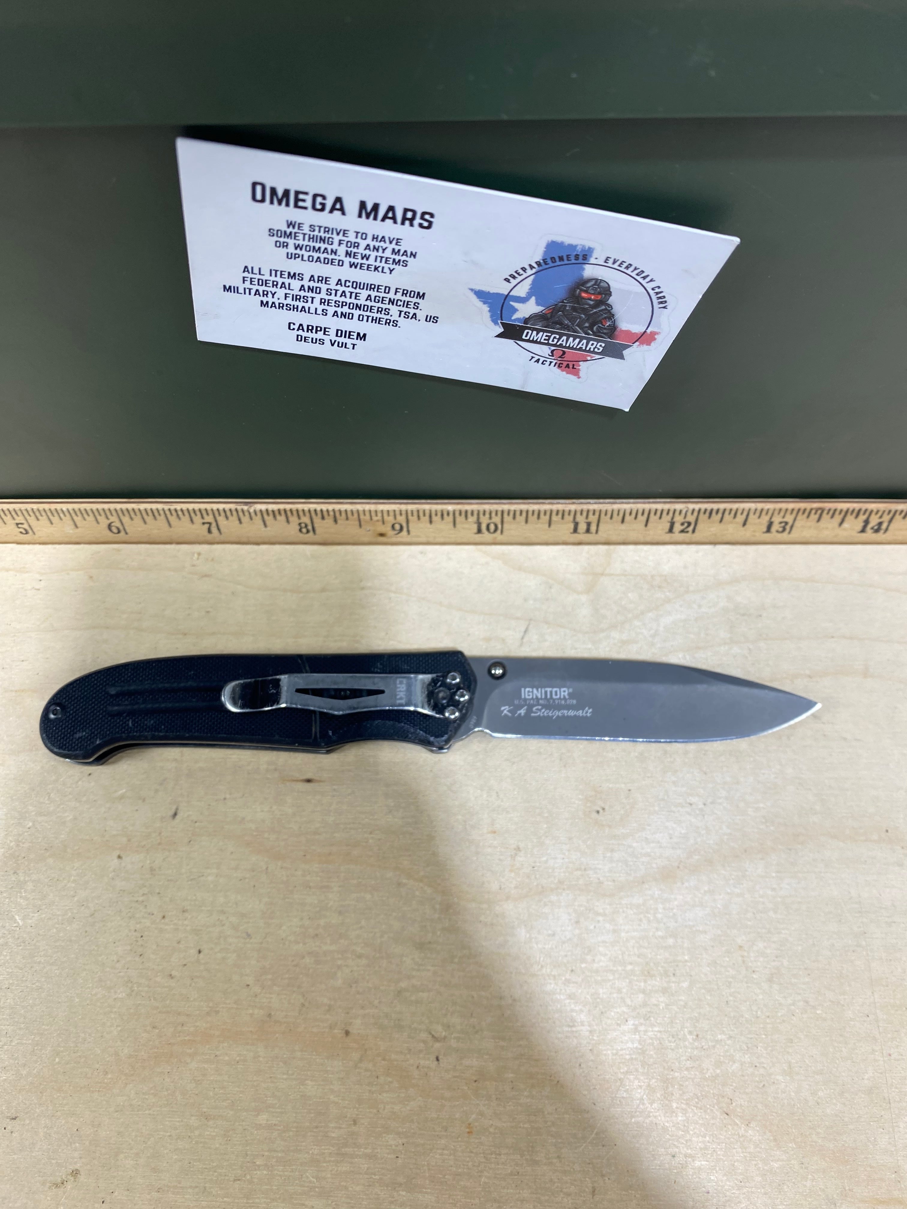 CRKT 6860 Ignitor #87. Light usage.