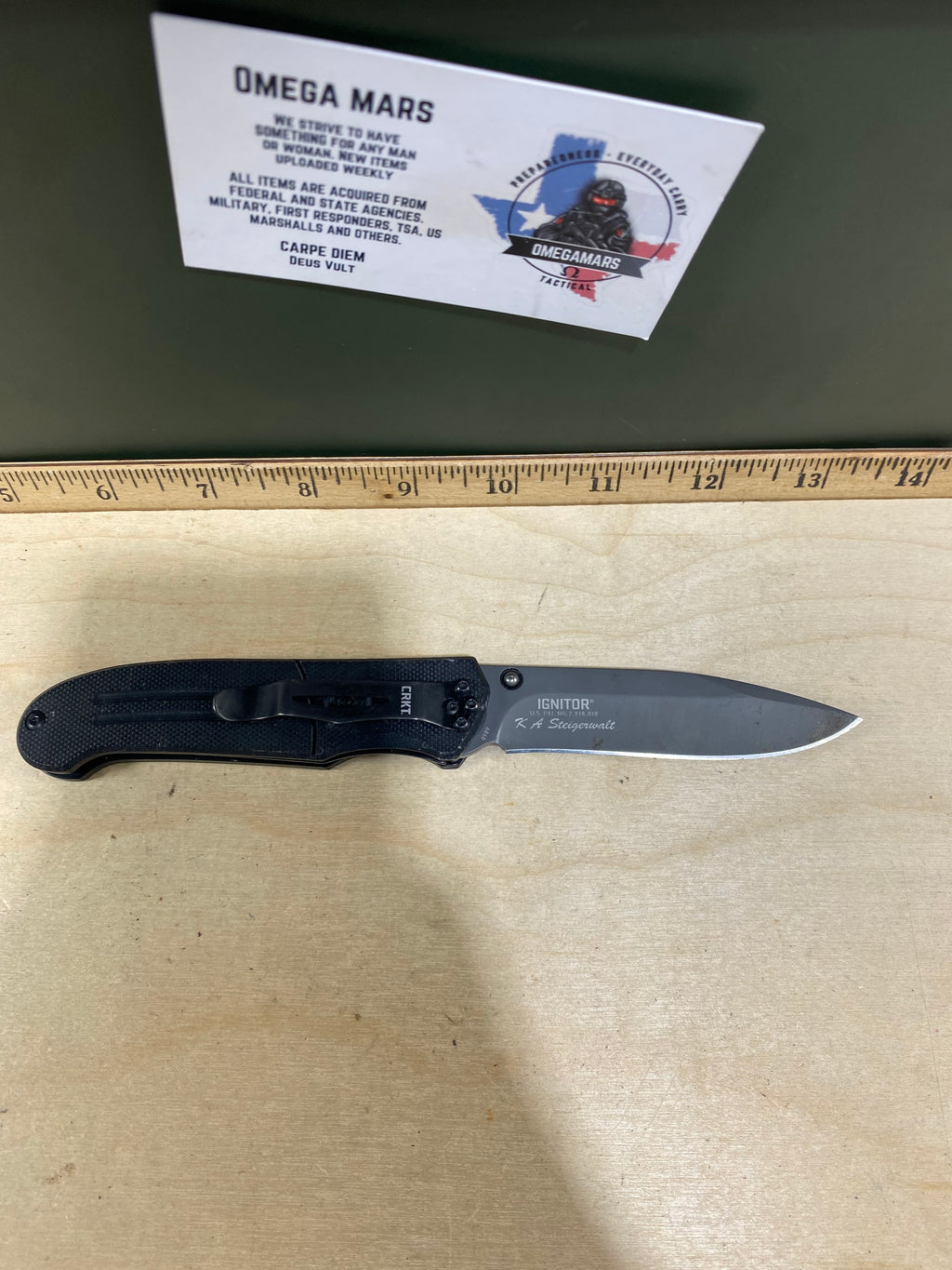 CRKT 6860 Ignitor #88. Light usage. Dirty