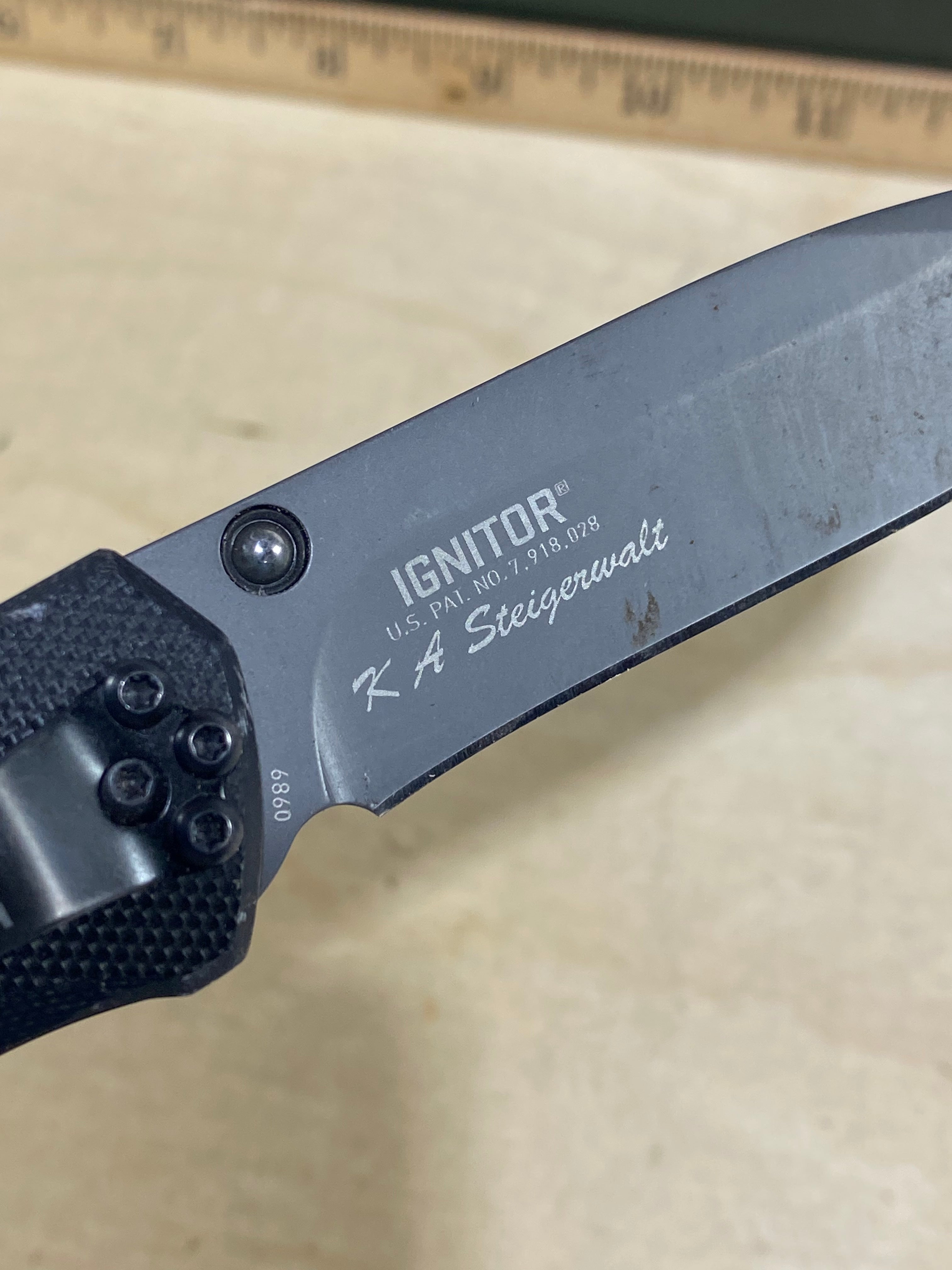 CRKT 6860 Ignitor #88. Light usage. Dirty