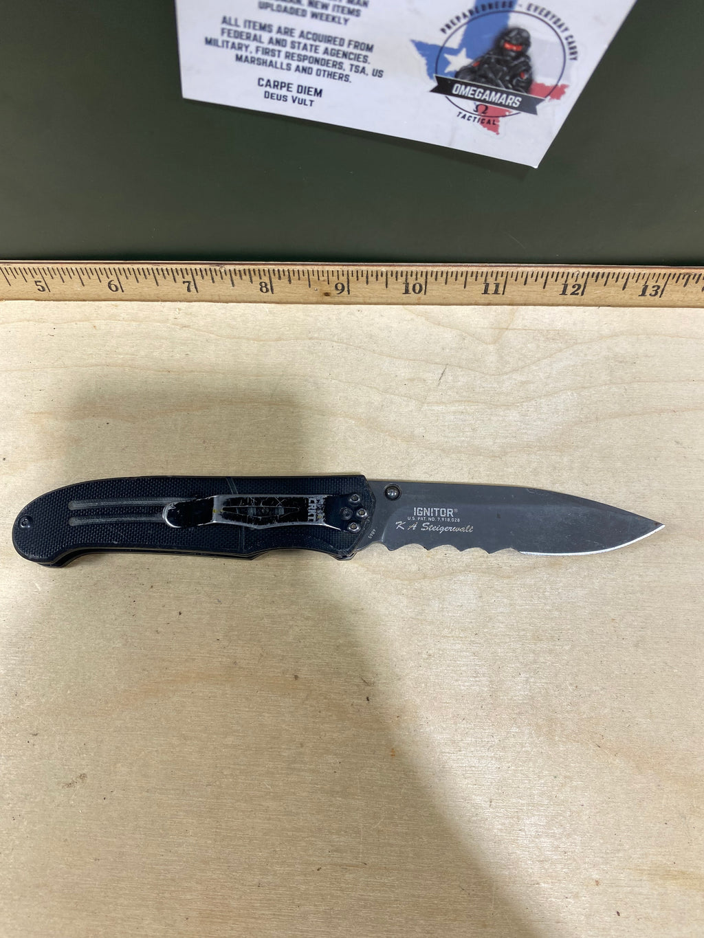 CRKT 6865 Ignitor #89. Light usage. Dirty