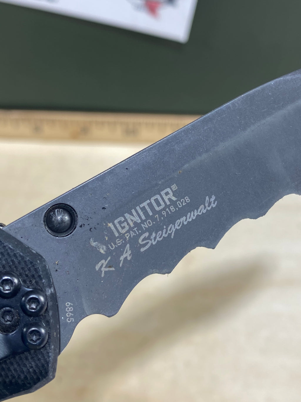 CRKT 6865 Ignitor #90. Light usage. Dirty