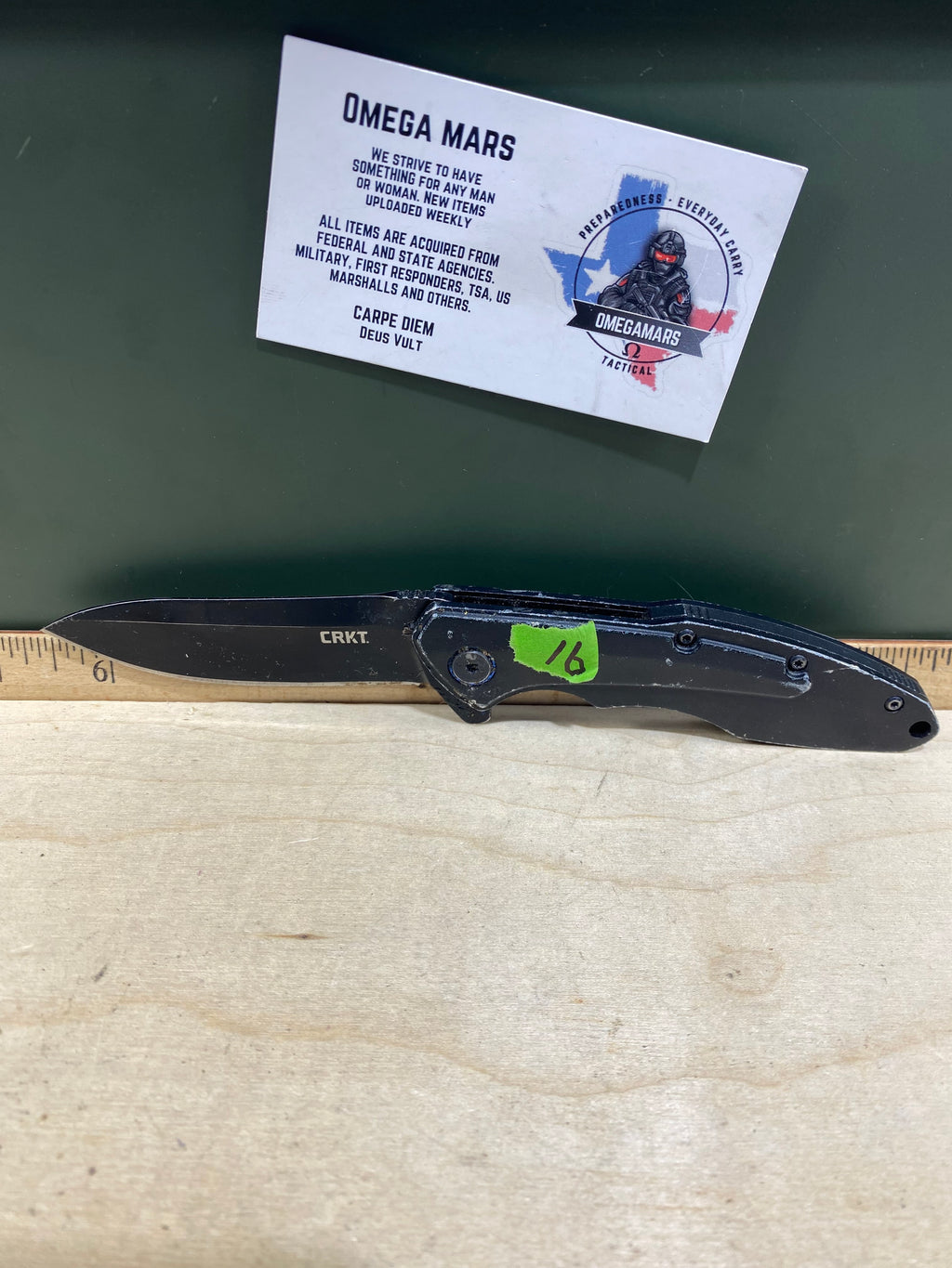 CRKT 6215 Caligo #91. Light usage. Super Dirty