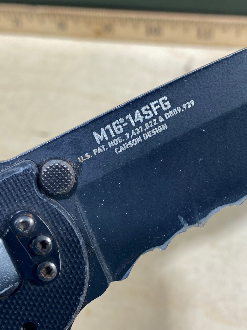 CRKT M16-14SFG #102. Light usage. Resharpened