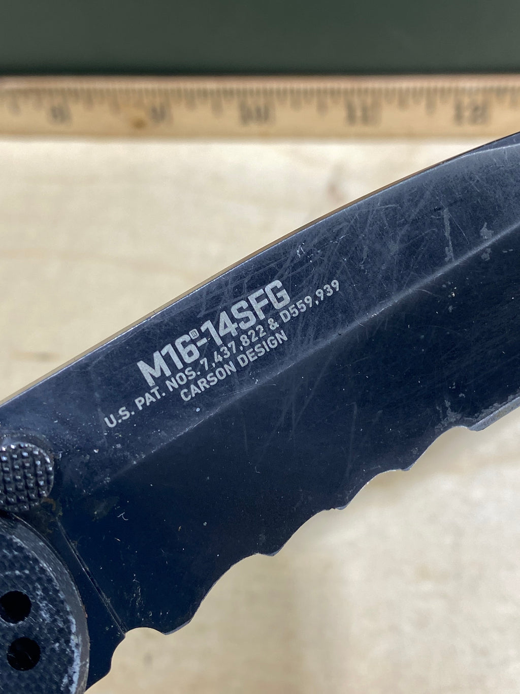 CRKT M16-14SFG #103. Light usage. Dirty