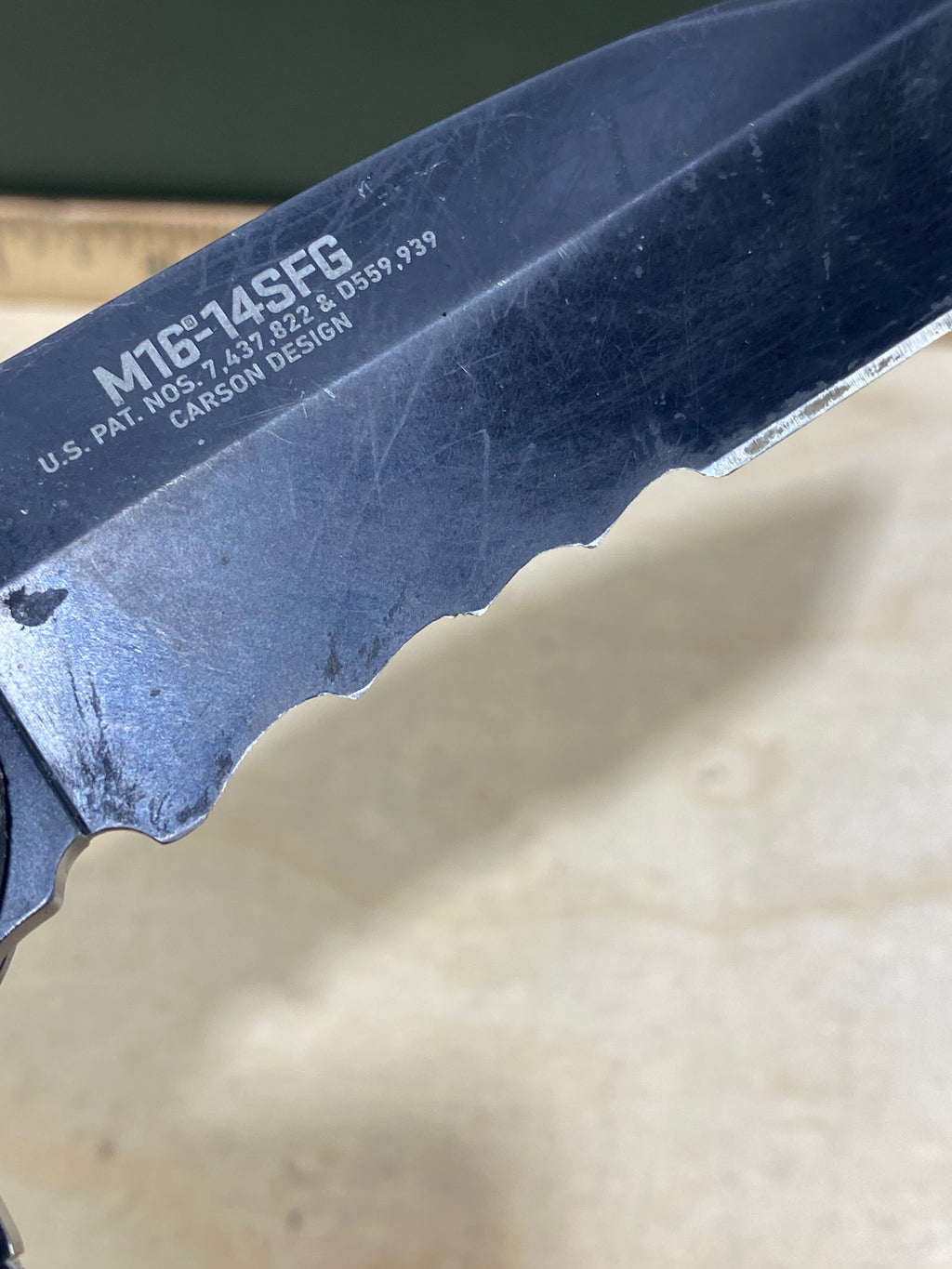 CRKT M16-14SFG #103. Light usage. Dirty
