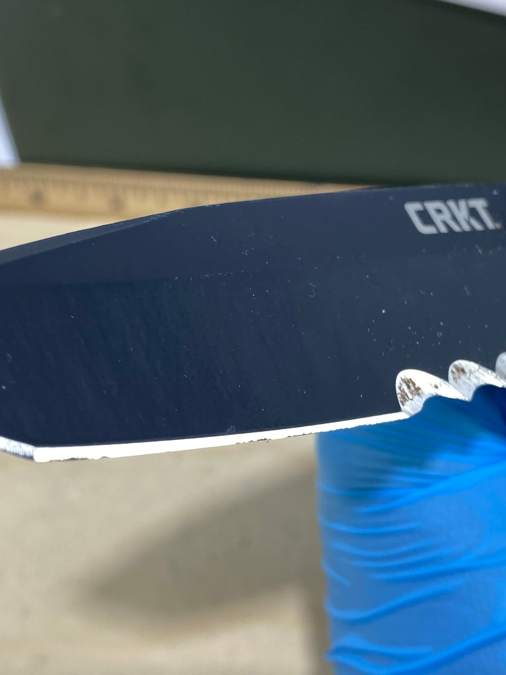 CRKT M16-14SFG #105. Light usage. Chips on blade.