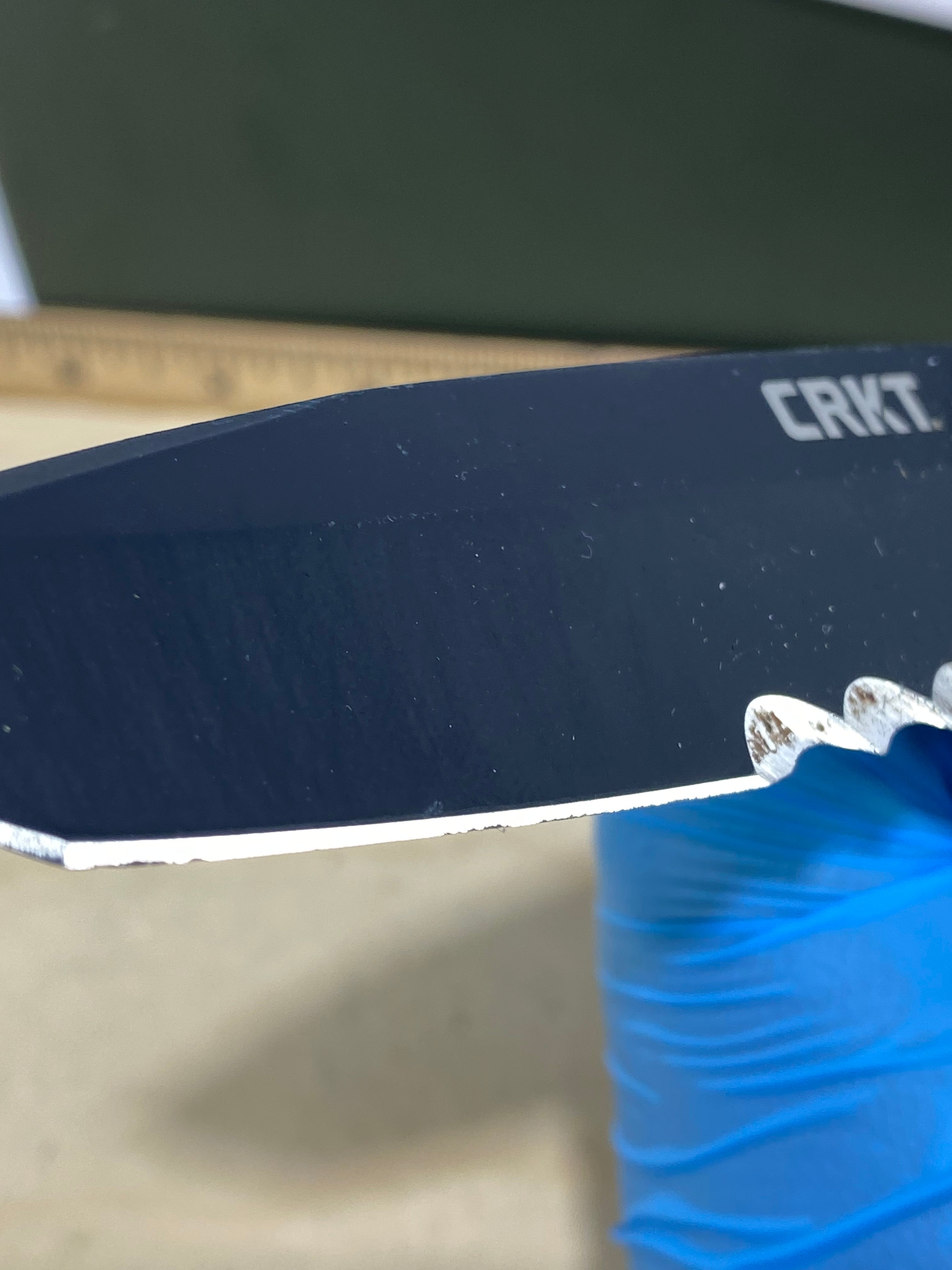 CRKT M16-14SFG #105. Light usage. Chips on blade.