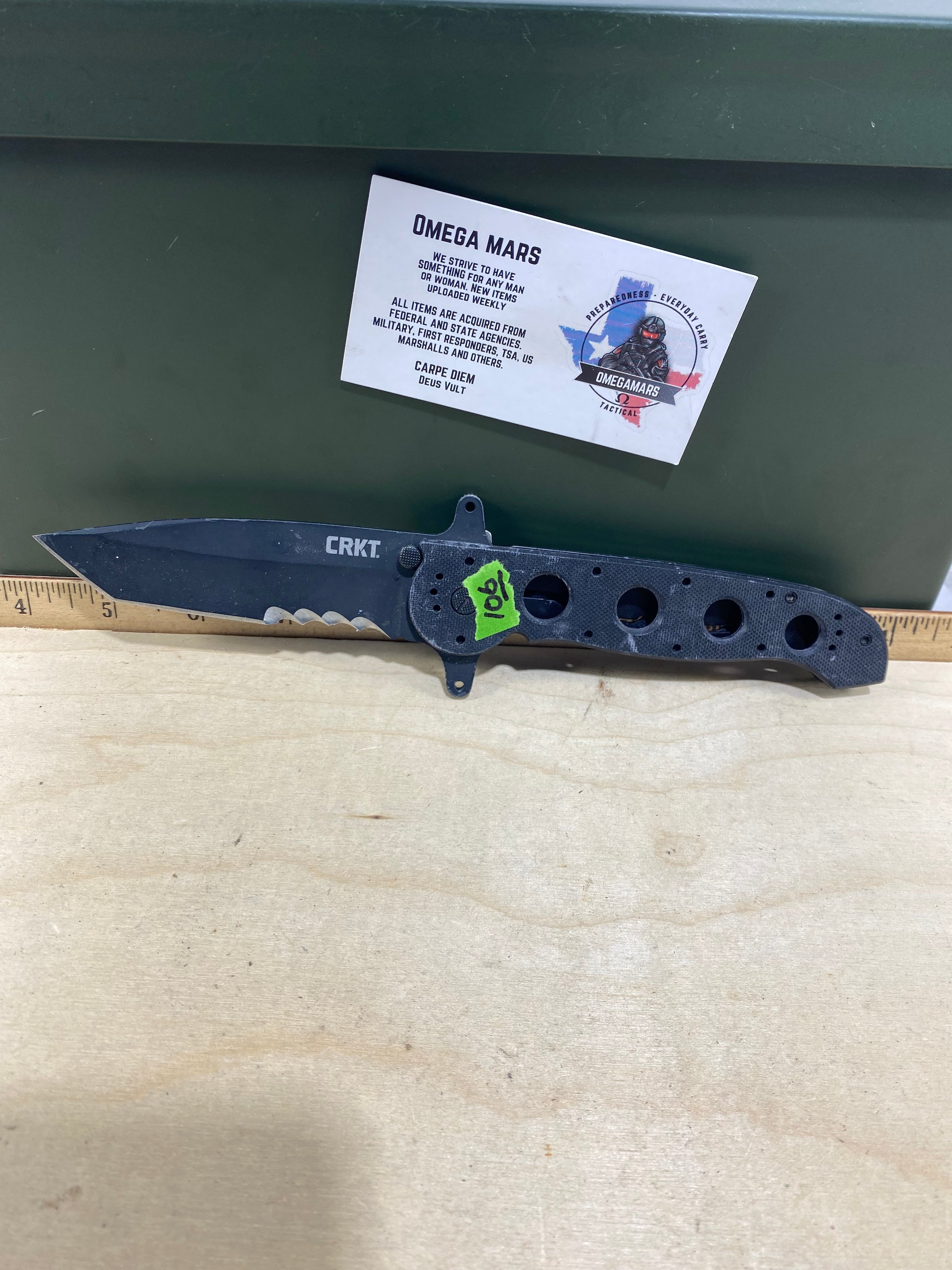 CRKT M16-14SFG #106. Light usage. Resharpened