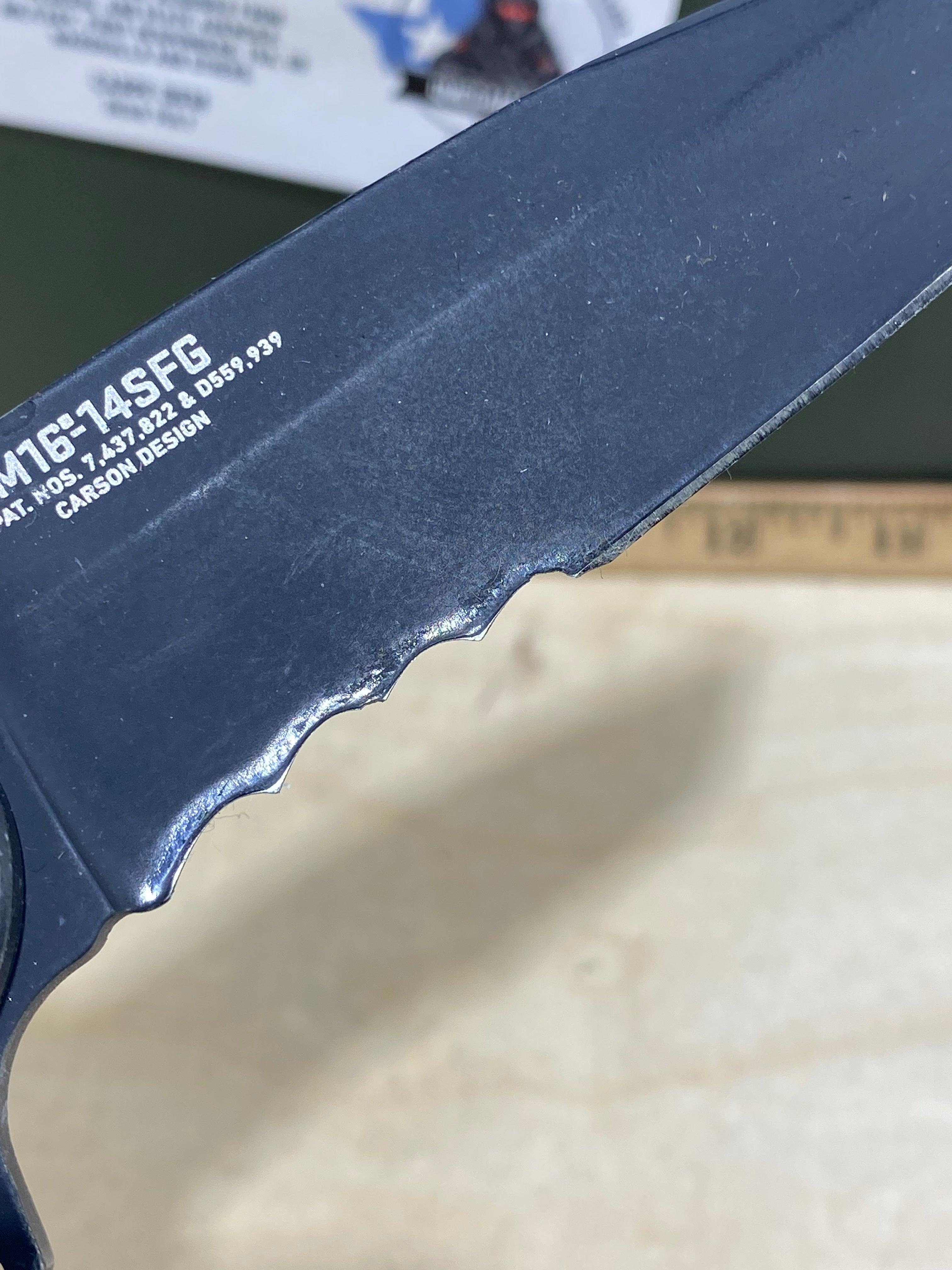 CRKT M16-14SFG #106. Light usage. Resharpened