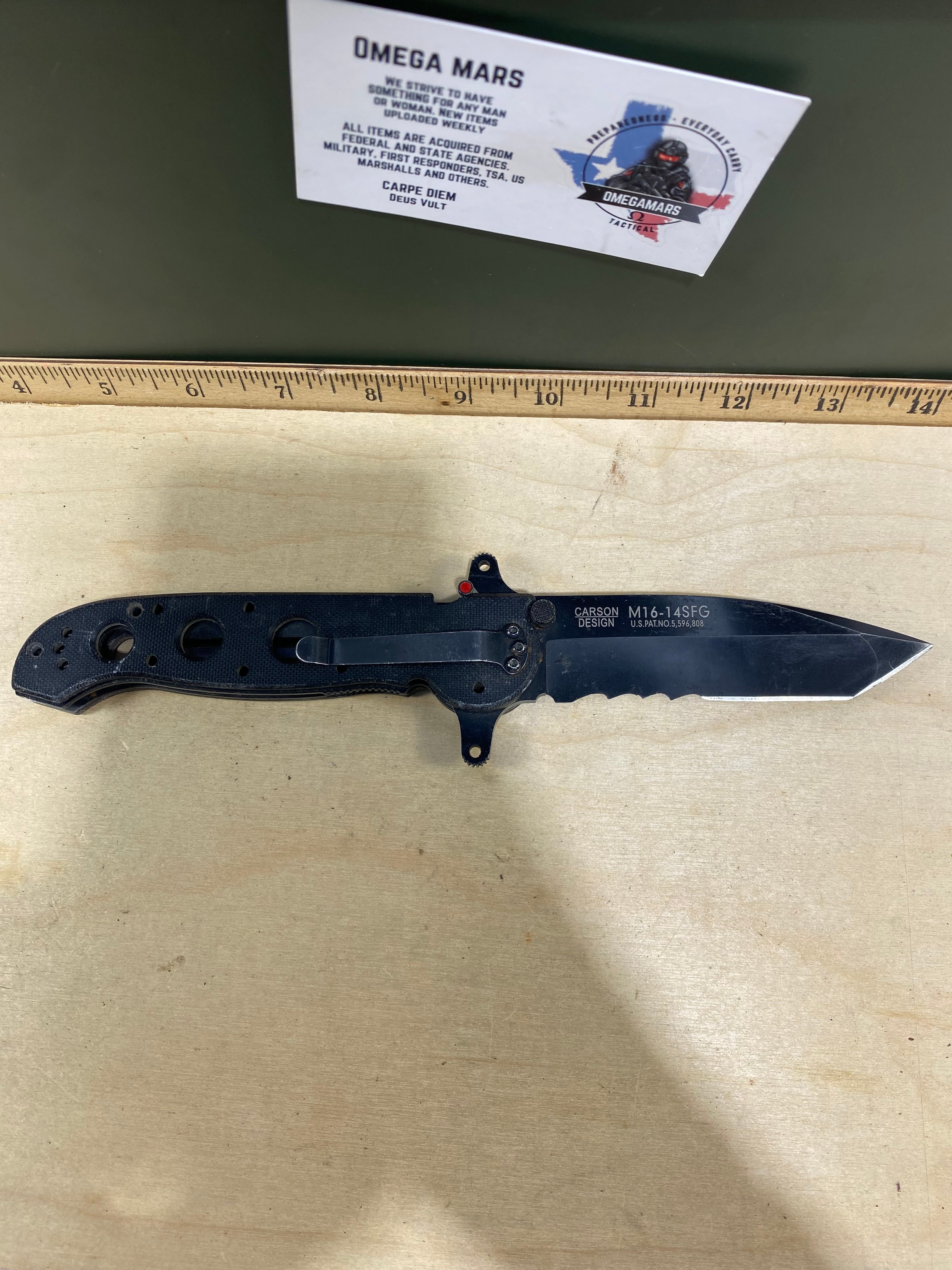 CRKT M16-14SFG #109. Light usage