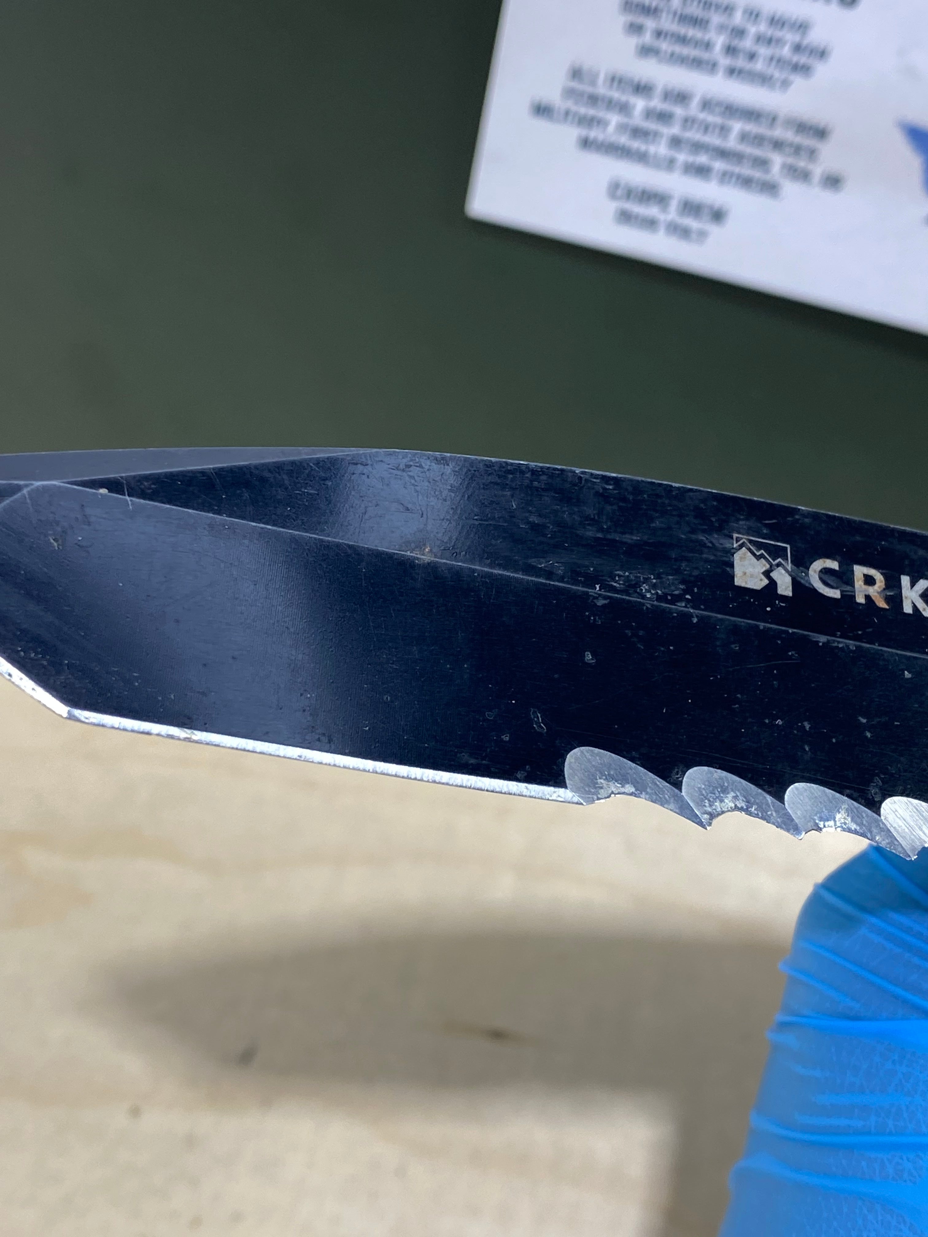 CRKT M16-14SFG #109. Light usage