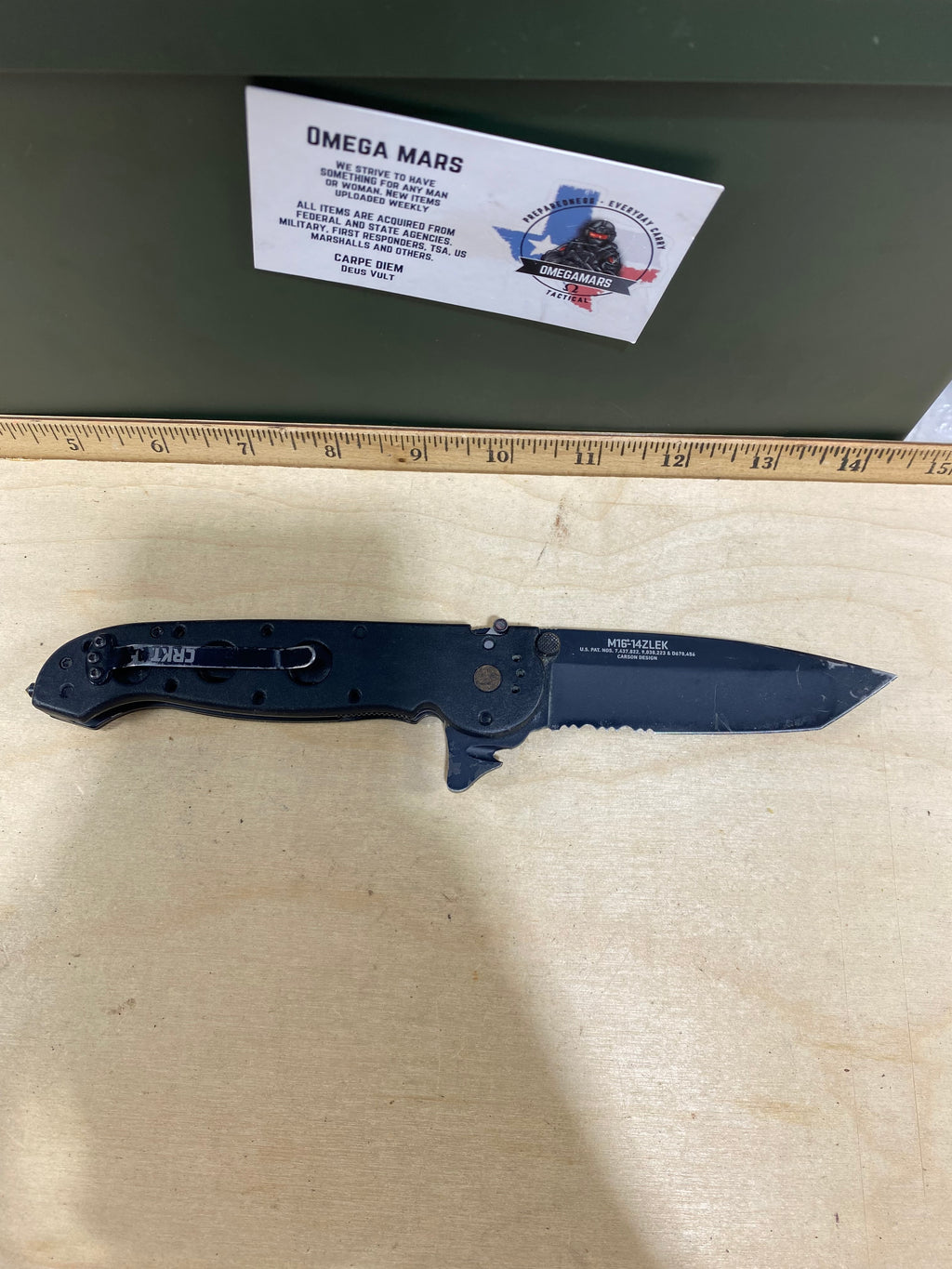 CRKT M16-14ZLEK #112. Light usage.