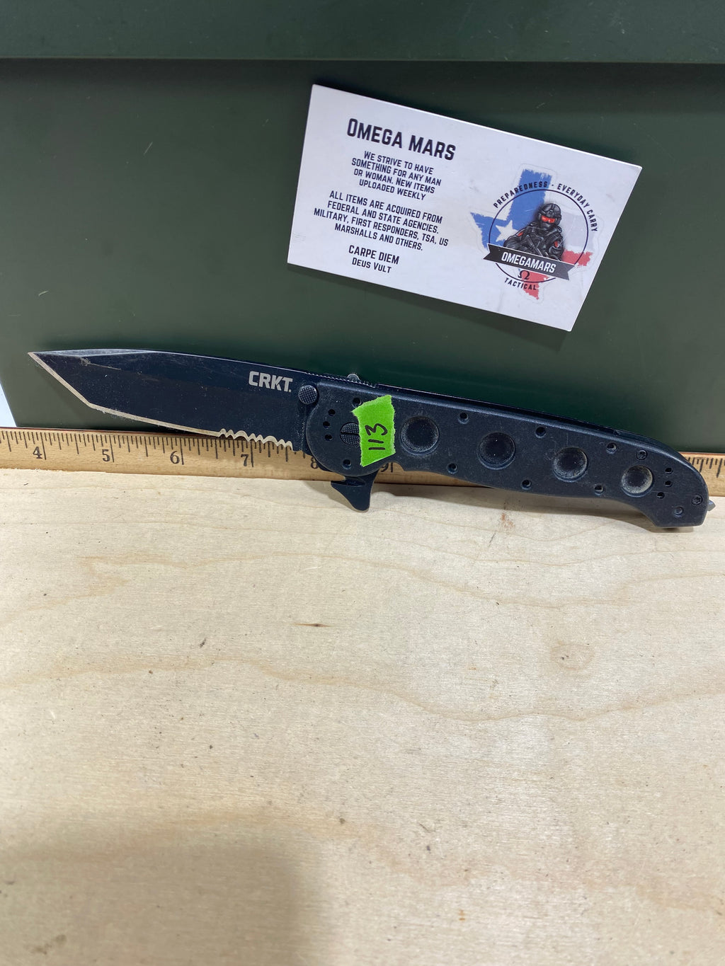CRKT M16-14ZLEK #113. Light usage. Chips on blade