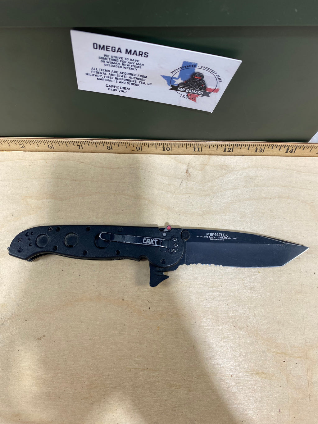 CRKT M16-14ZLEK #113. Light usage. Chips on blade