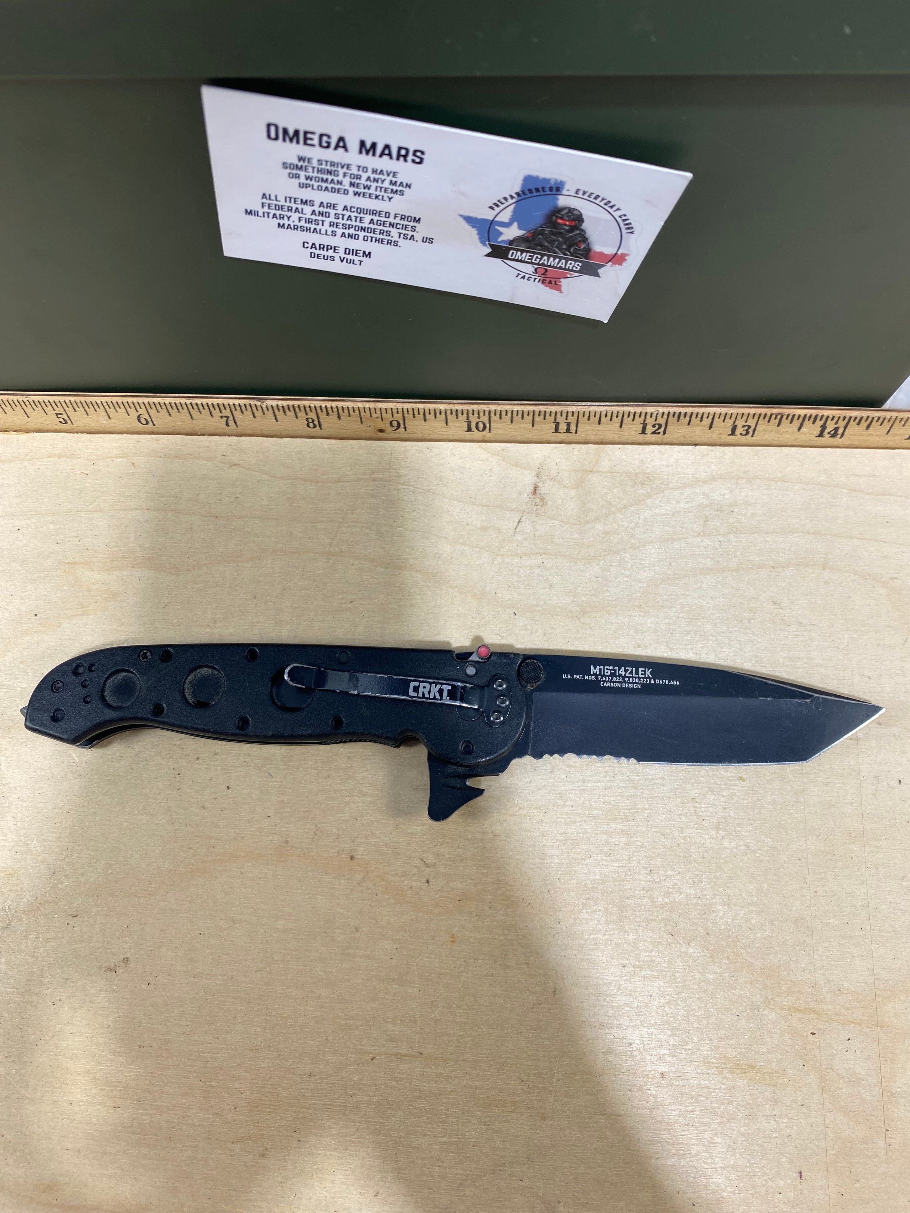 CRKT M16-14ZLEK #113. Light usage. Chips on blade