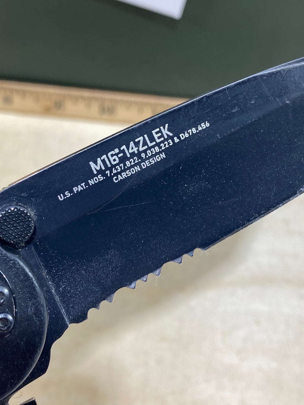 CRKT M16-14ZLEK #113. Light usage. Chips on blade