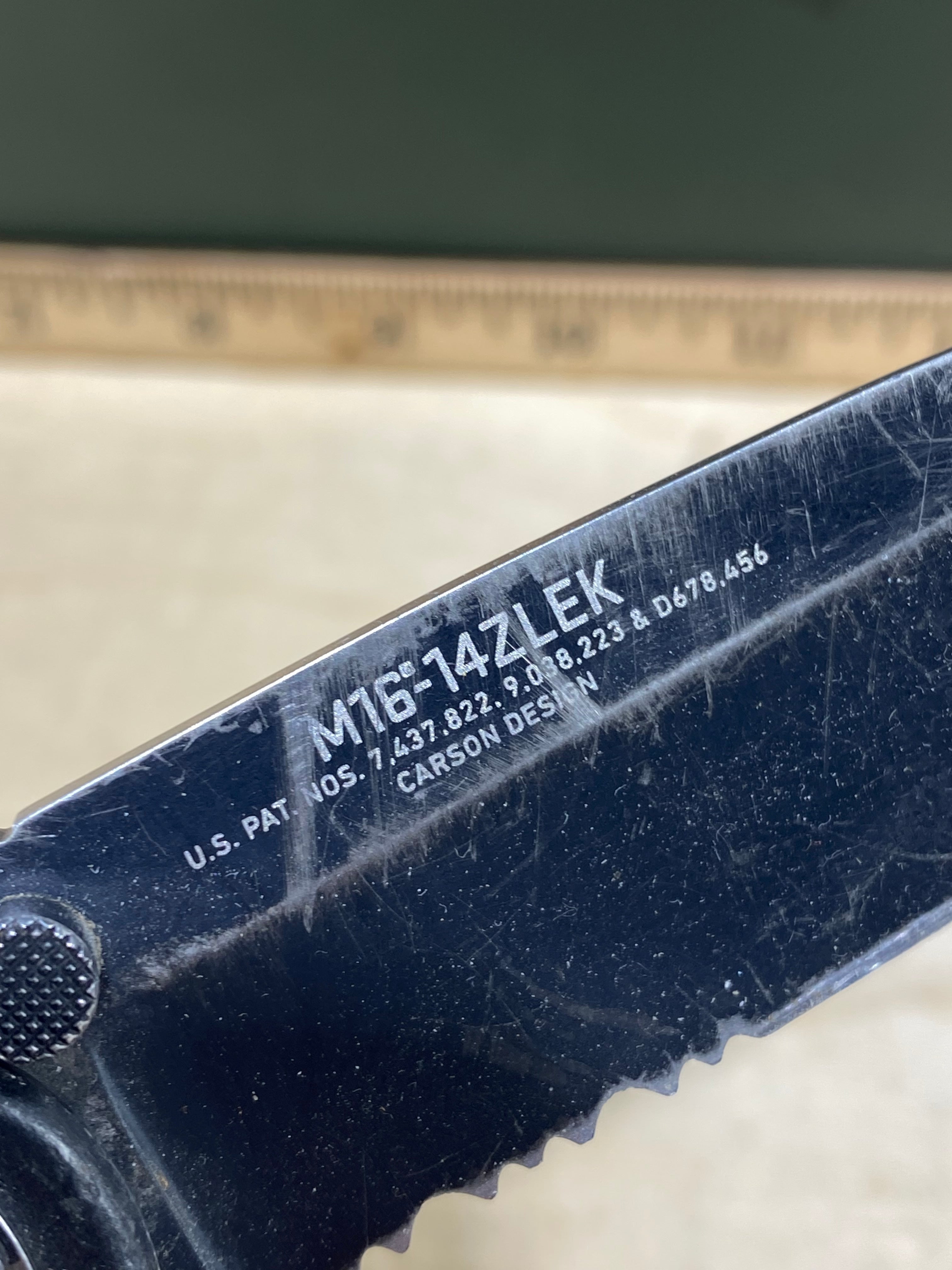 CRKT M16-14ZLEK #114. Light usage. Resharpened
