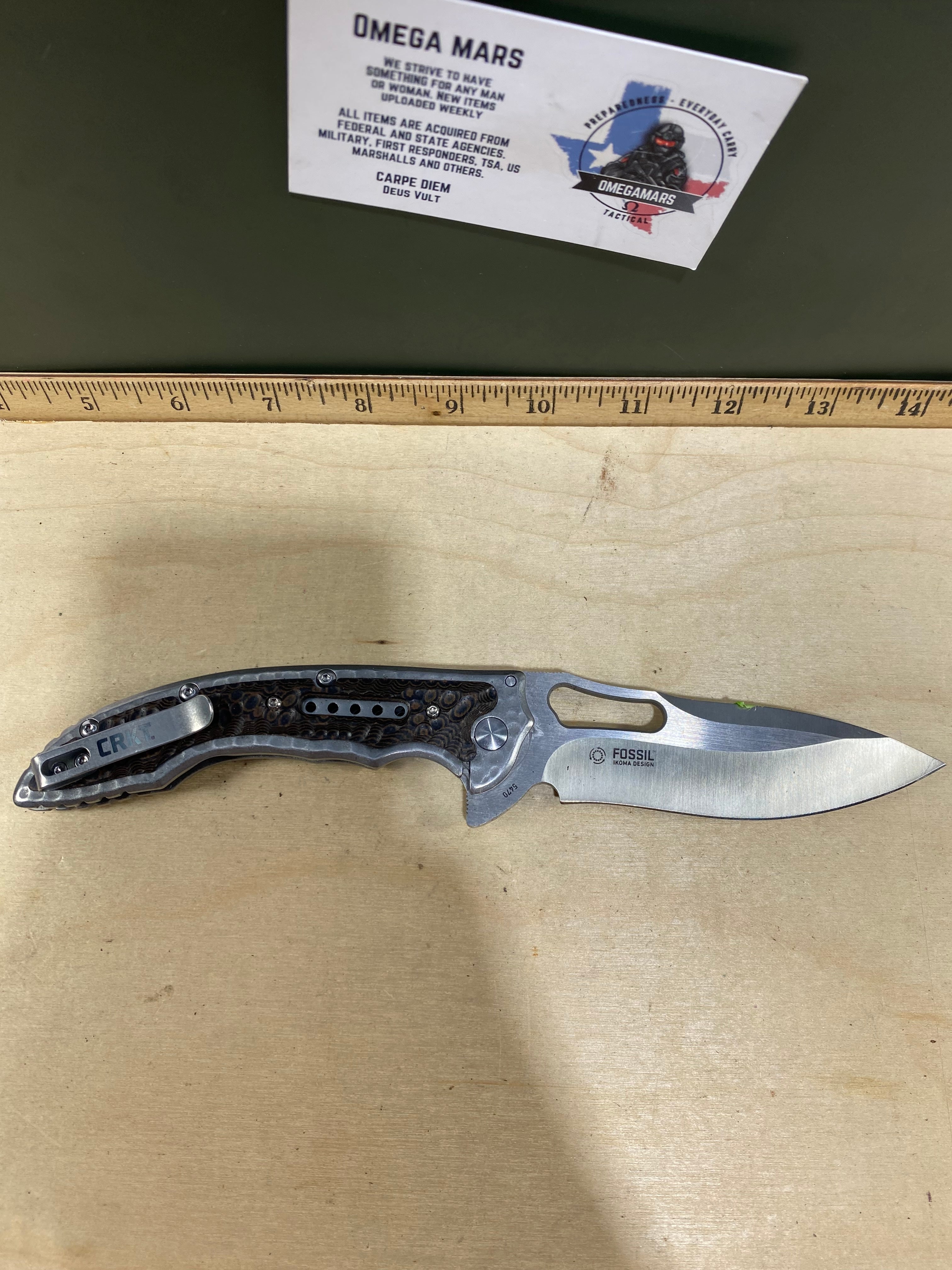 CRKT 5470 Fosil #116. Light usage