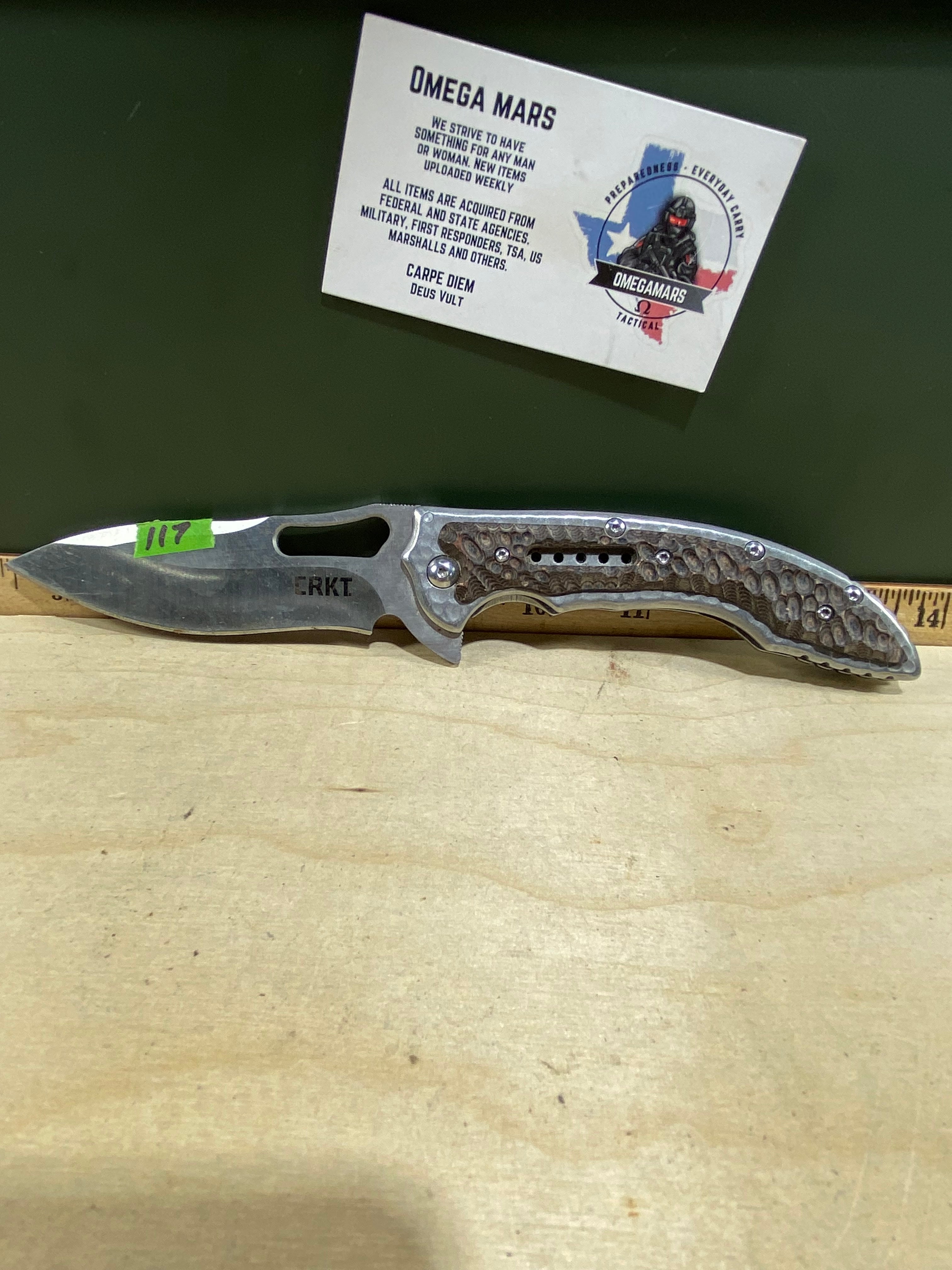 CRKT 5470 Fosil #117. Light usage.