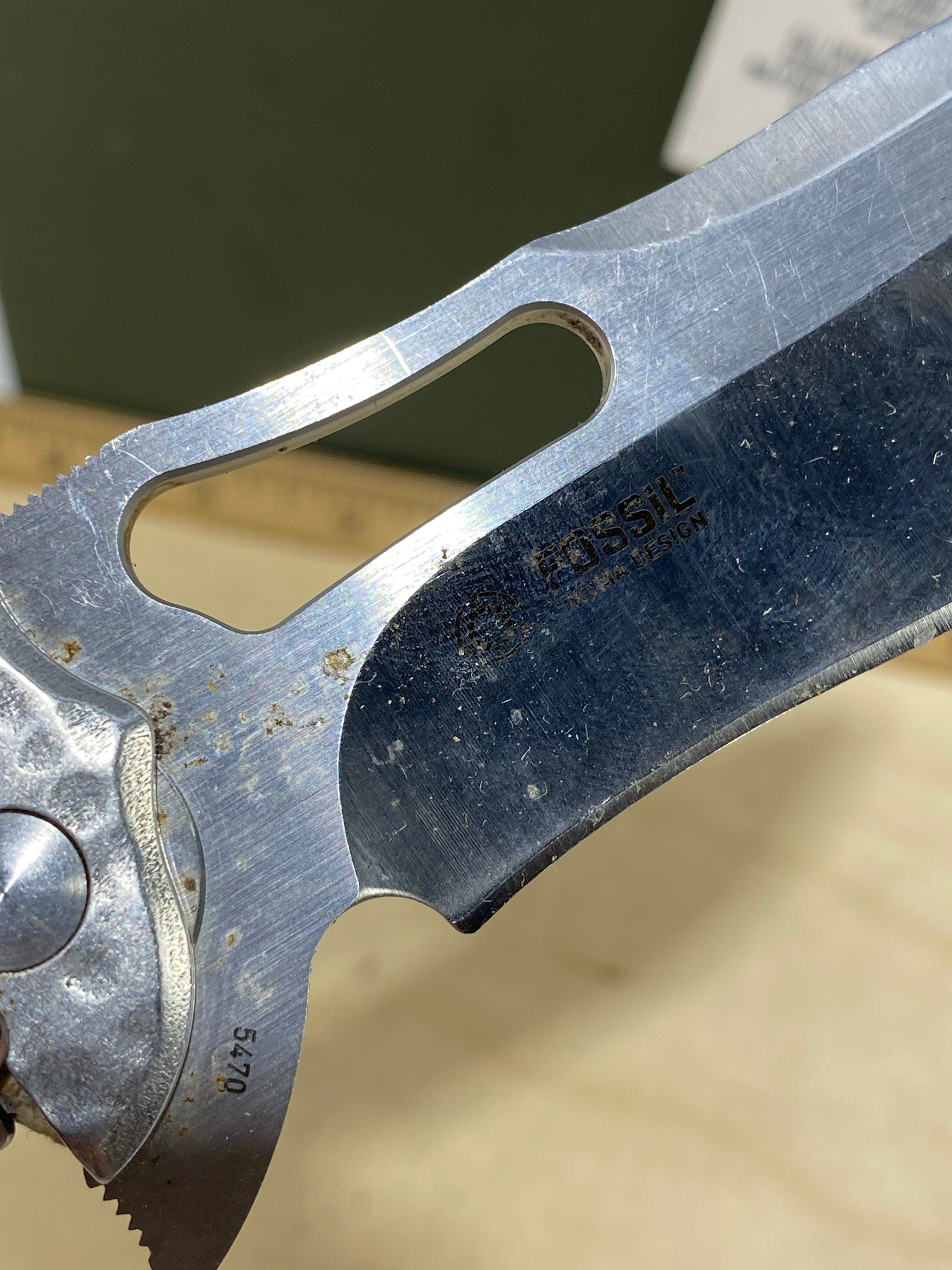 CRKT 5470 Fosil #118. Light usage.