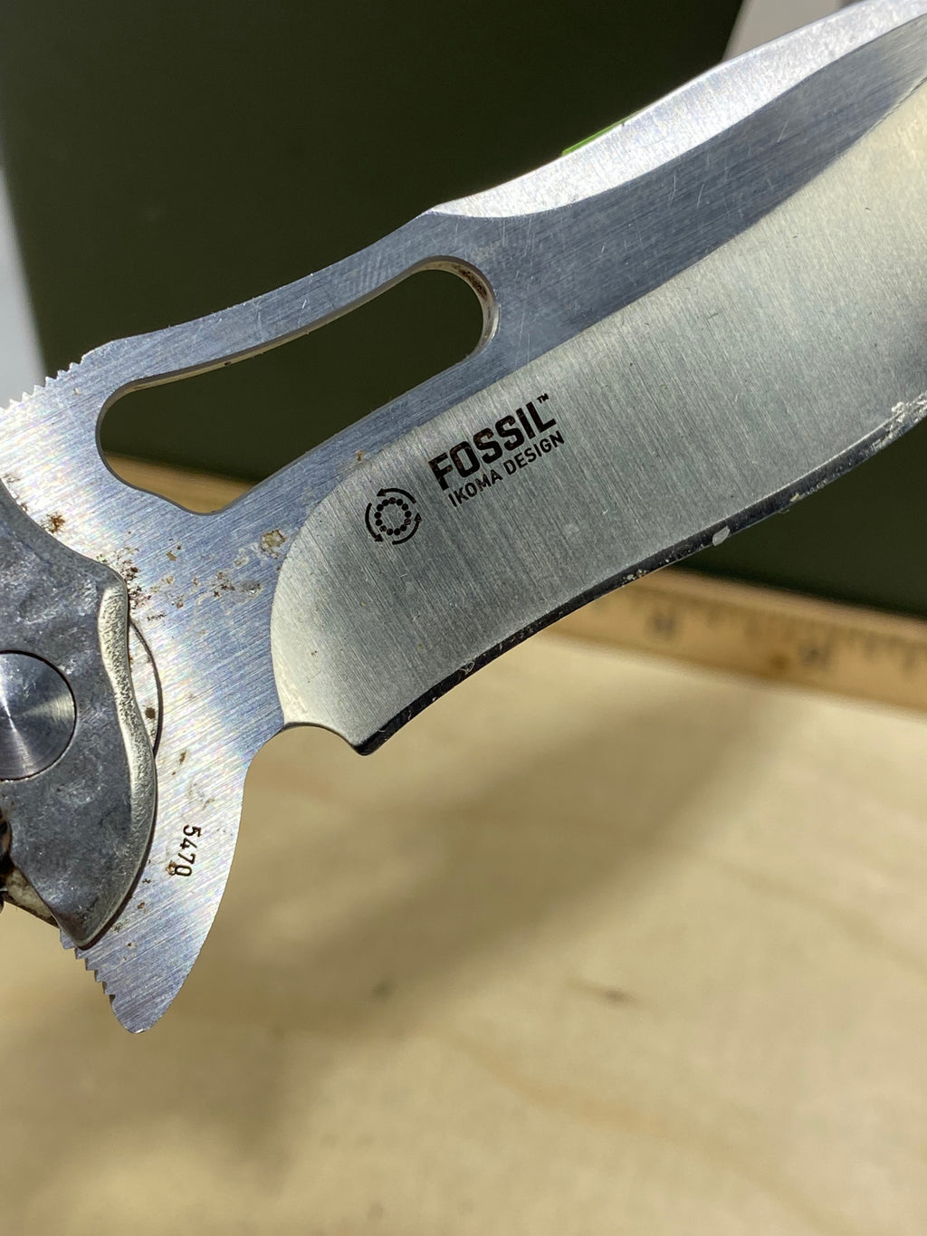 CRKT 5470 Fosil #118. Light usage.