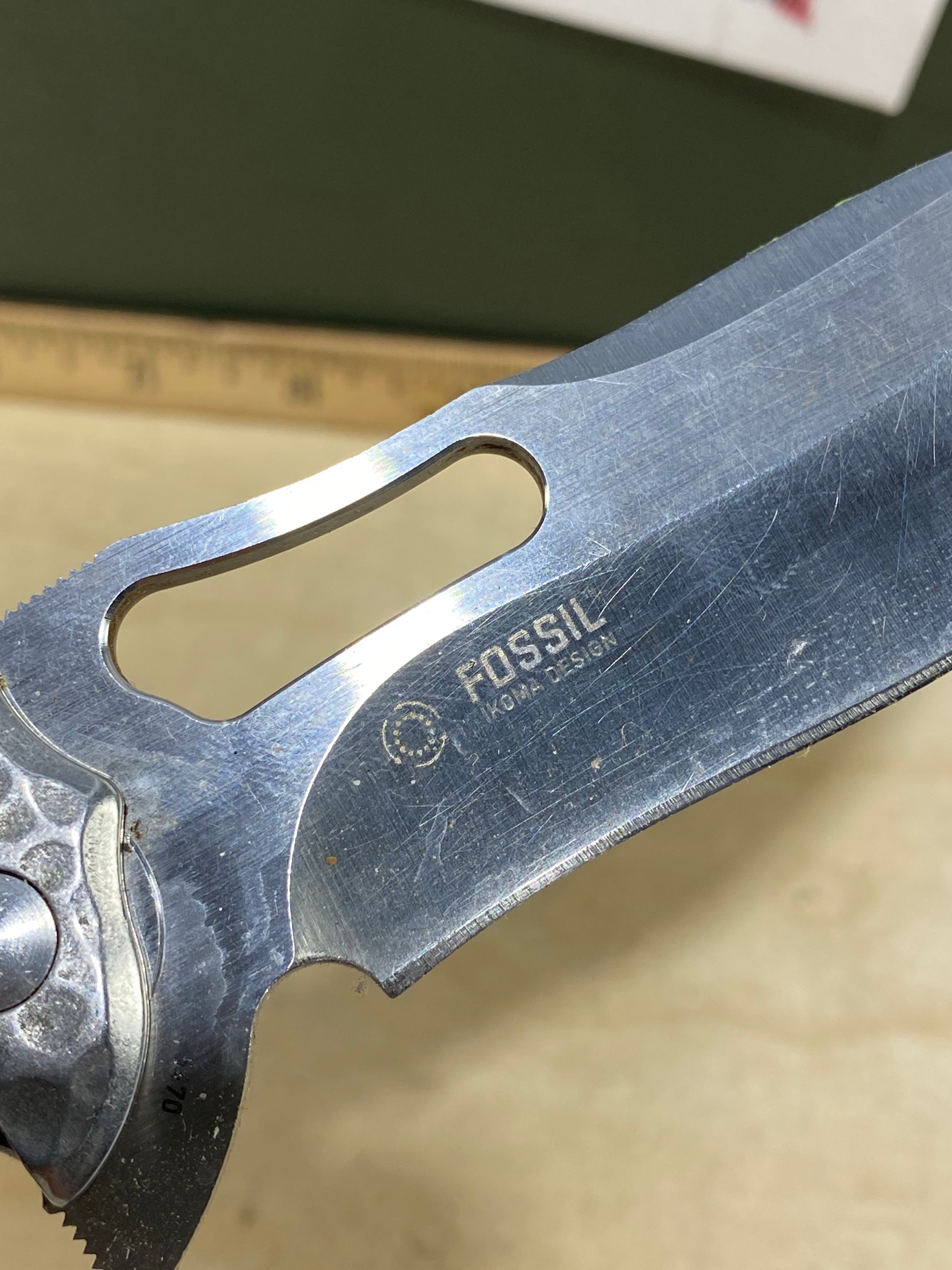 CRKT 5470 Fosil #119. Light usage. Missing pocket clip
