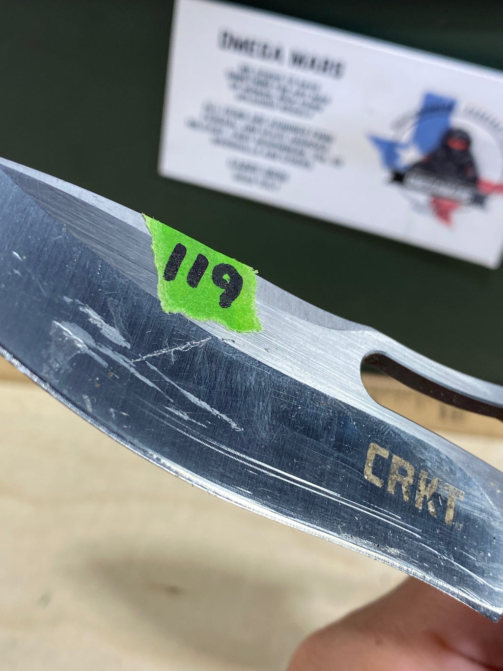 CRKT 5470 Fosil #119. Light usage. Missing pocket clip