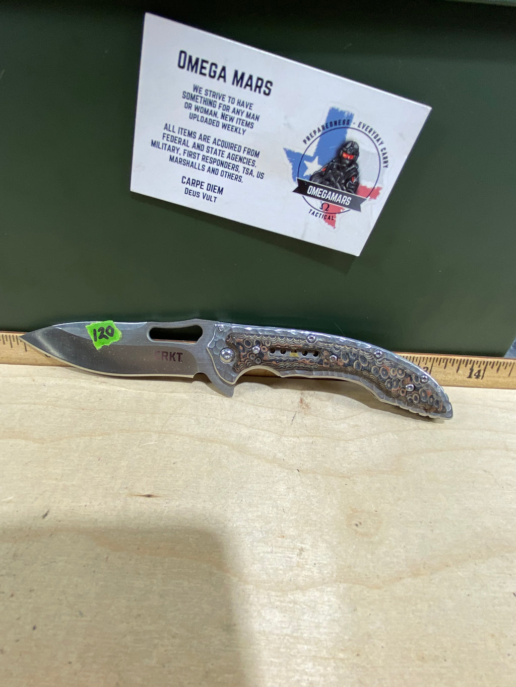 CRKT 5460 Fosil #120. Light usage