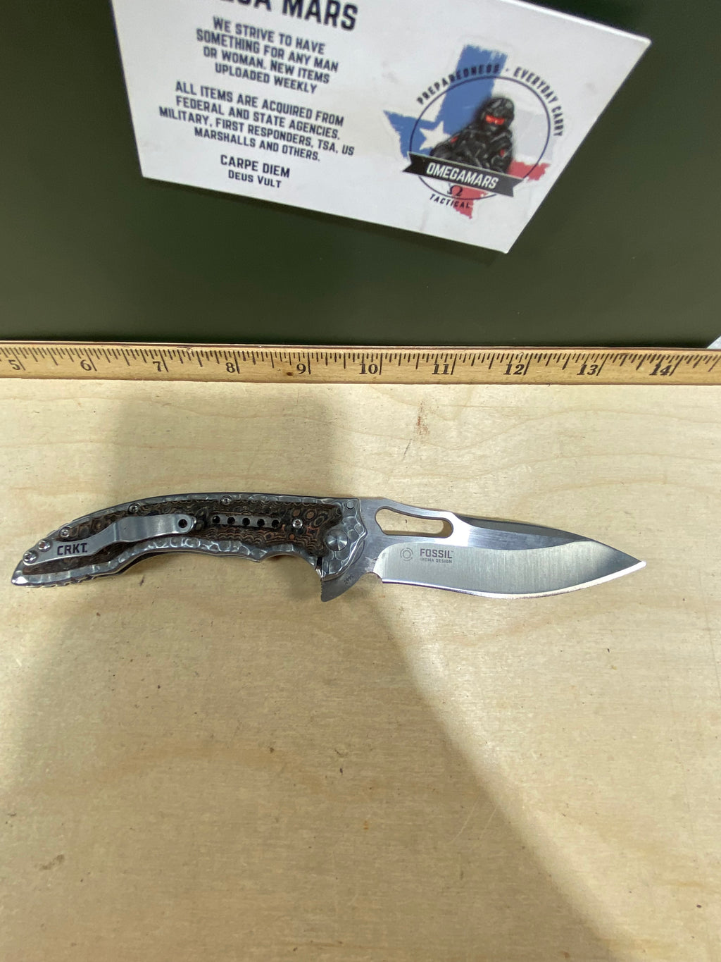 CRKT 5460 Fosil #120. Light usage