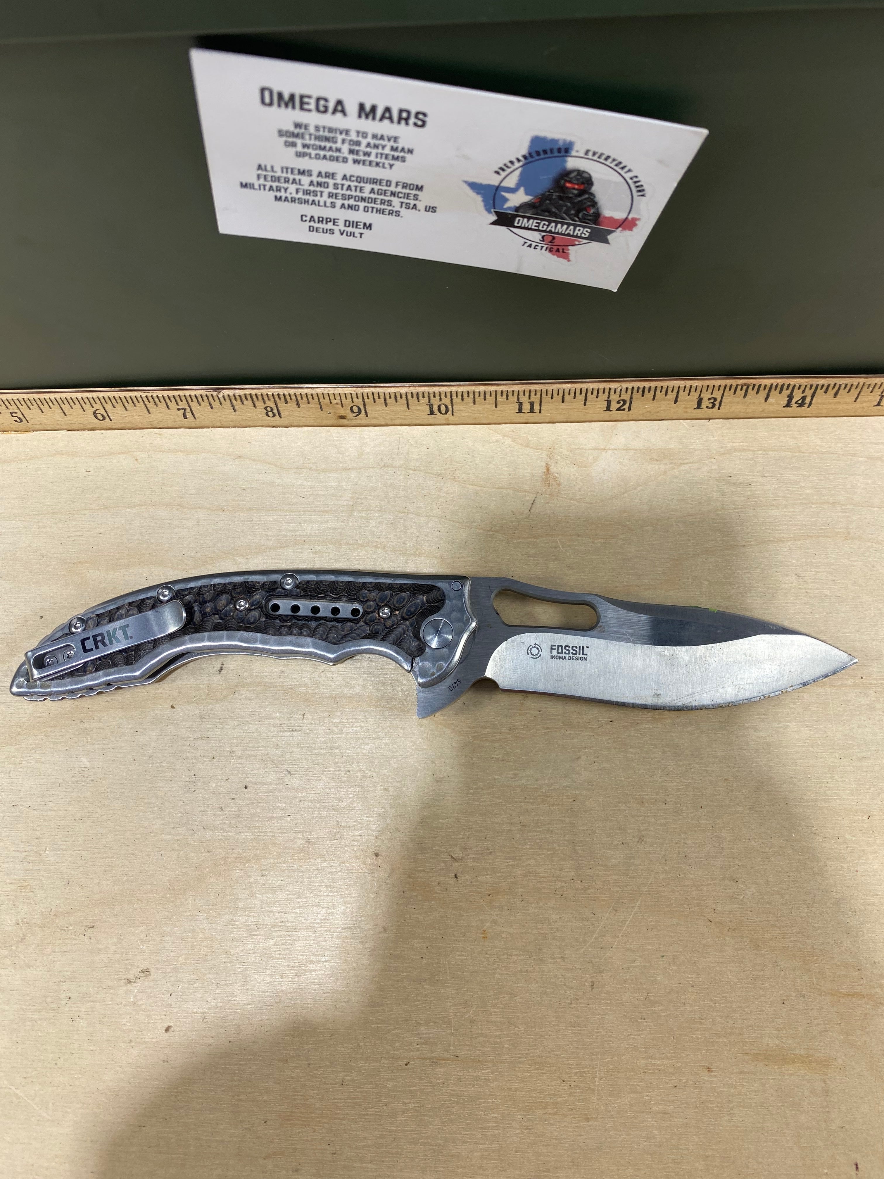 CRKT 5470 Fosil #122. Light usage