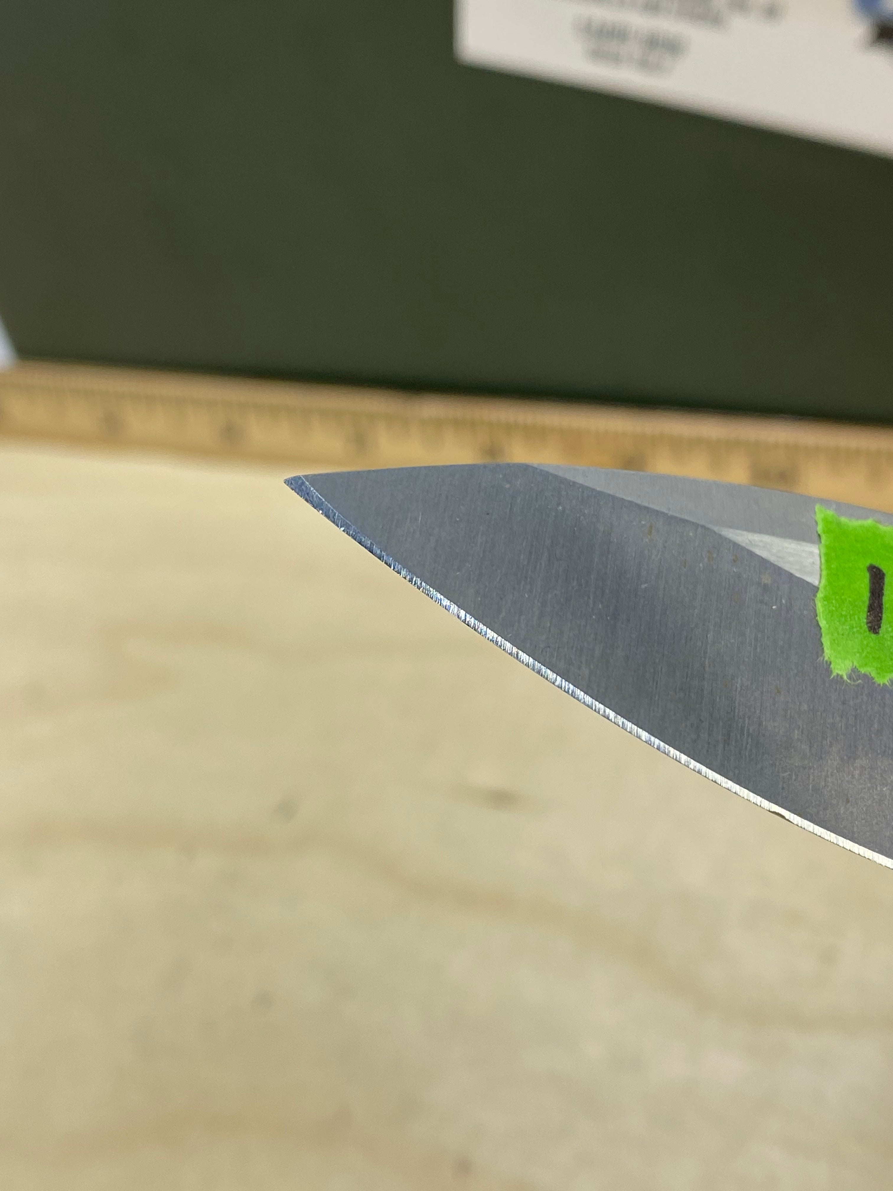 CRKT 5470 Fosil #124. Light usage. Chip on blade