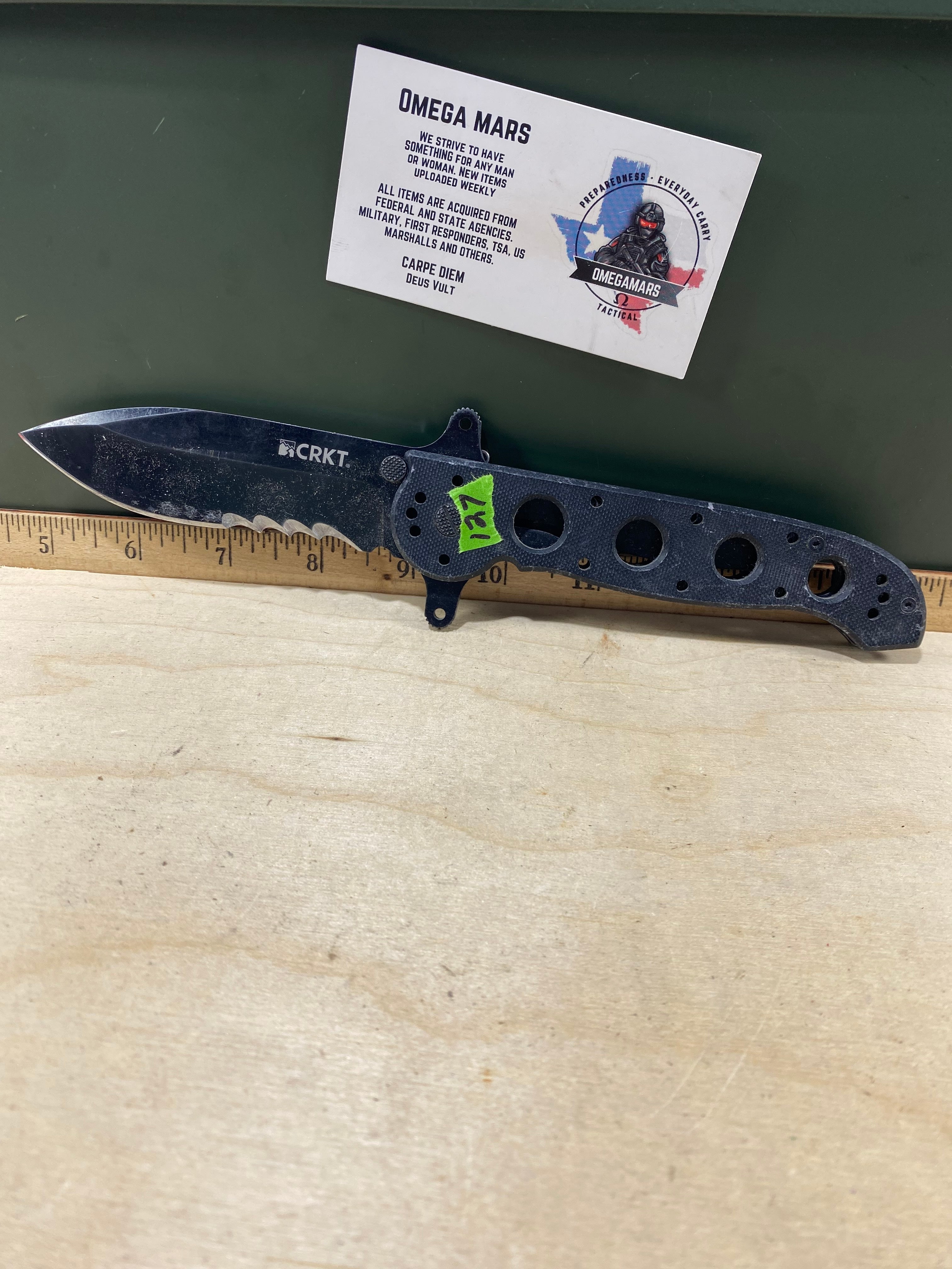 CRKT M21-14SFG Spear Point #127. Light usage.
