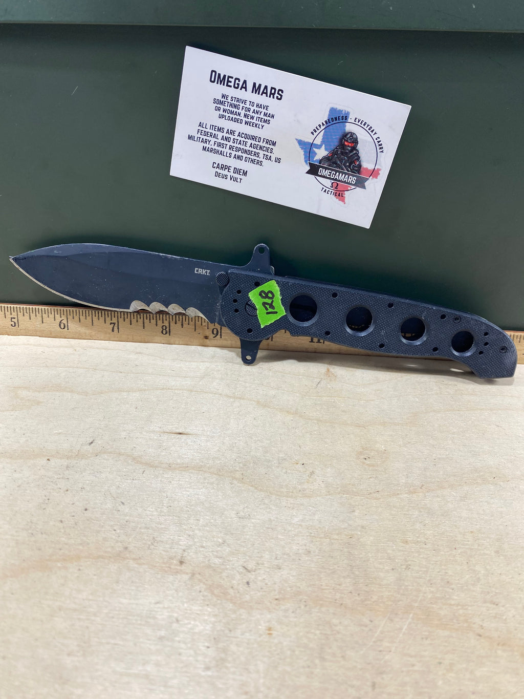 CRKT M21-14SFG Spear Point #128. Light usage