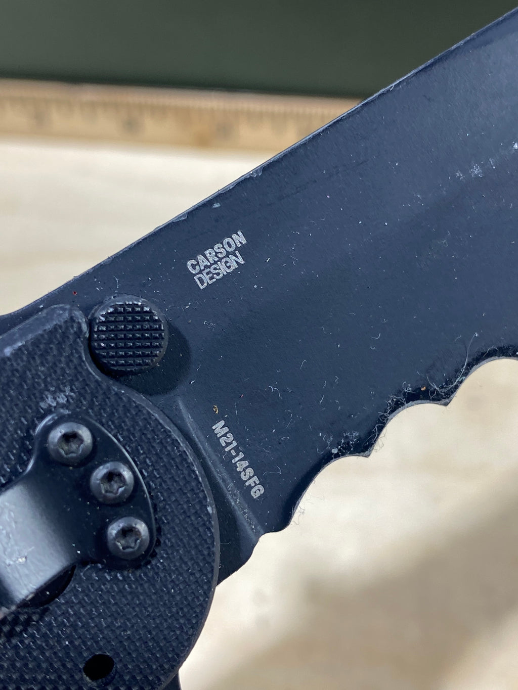 CRKT M21-14SFG Spear Point #128. Light usage