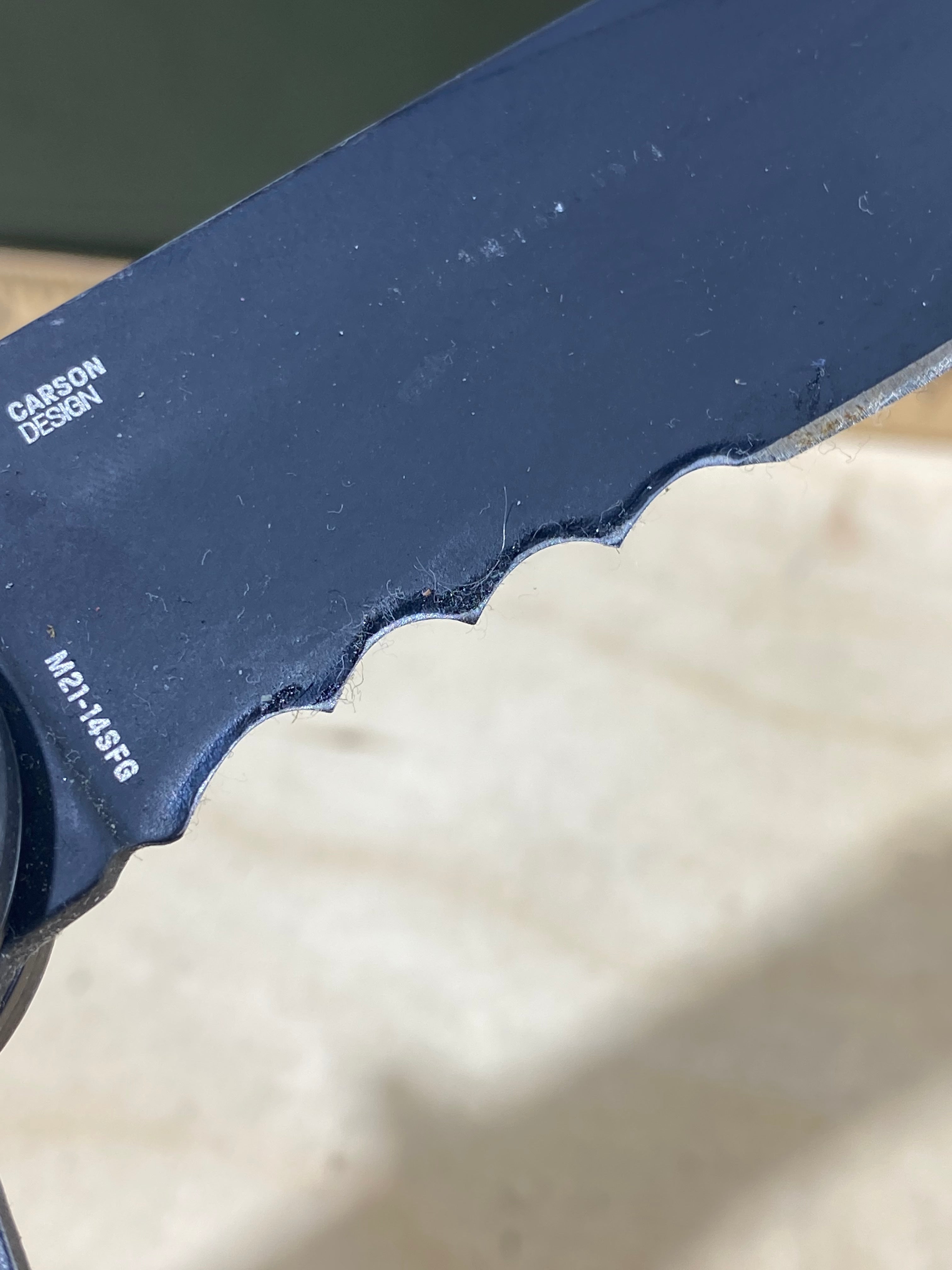 CRKT M21-14SFG Spear Point #128. Light usage