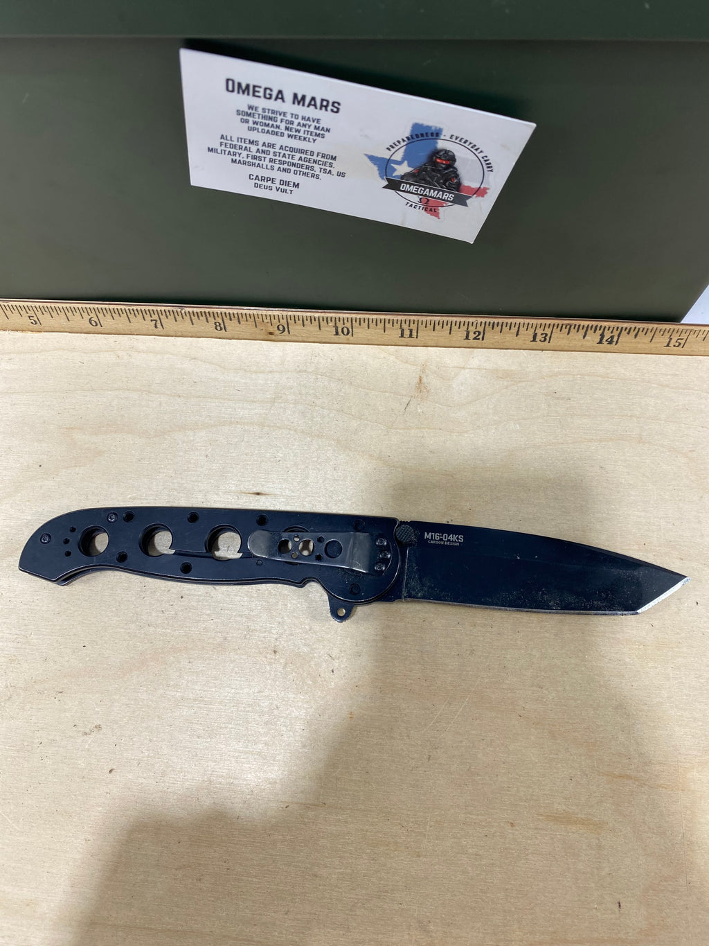 CRKT M16-04KS #132. Light usage. Dirty