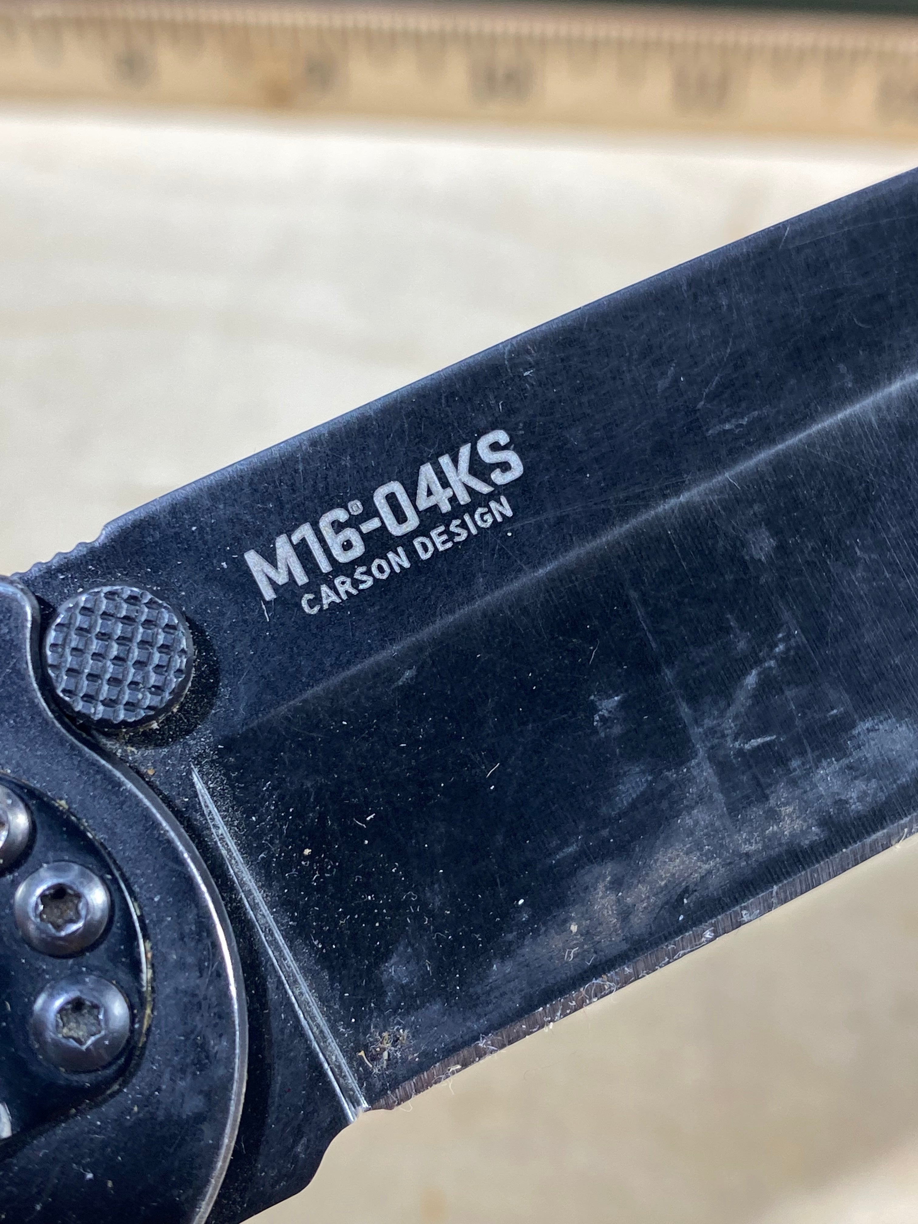 CRKT M16-04KS #134. Light usage. Chip on blade