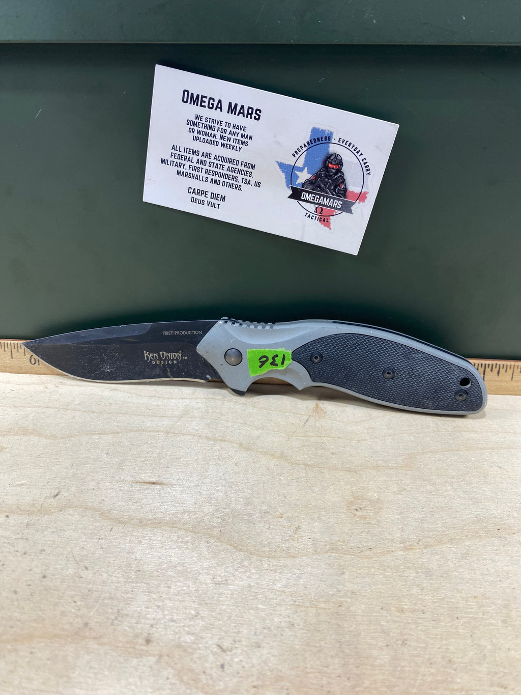 CRKT K470KKP #136. Light usage. Resharpened. Dirty.