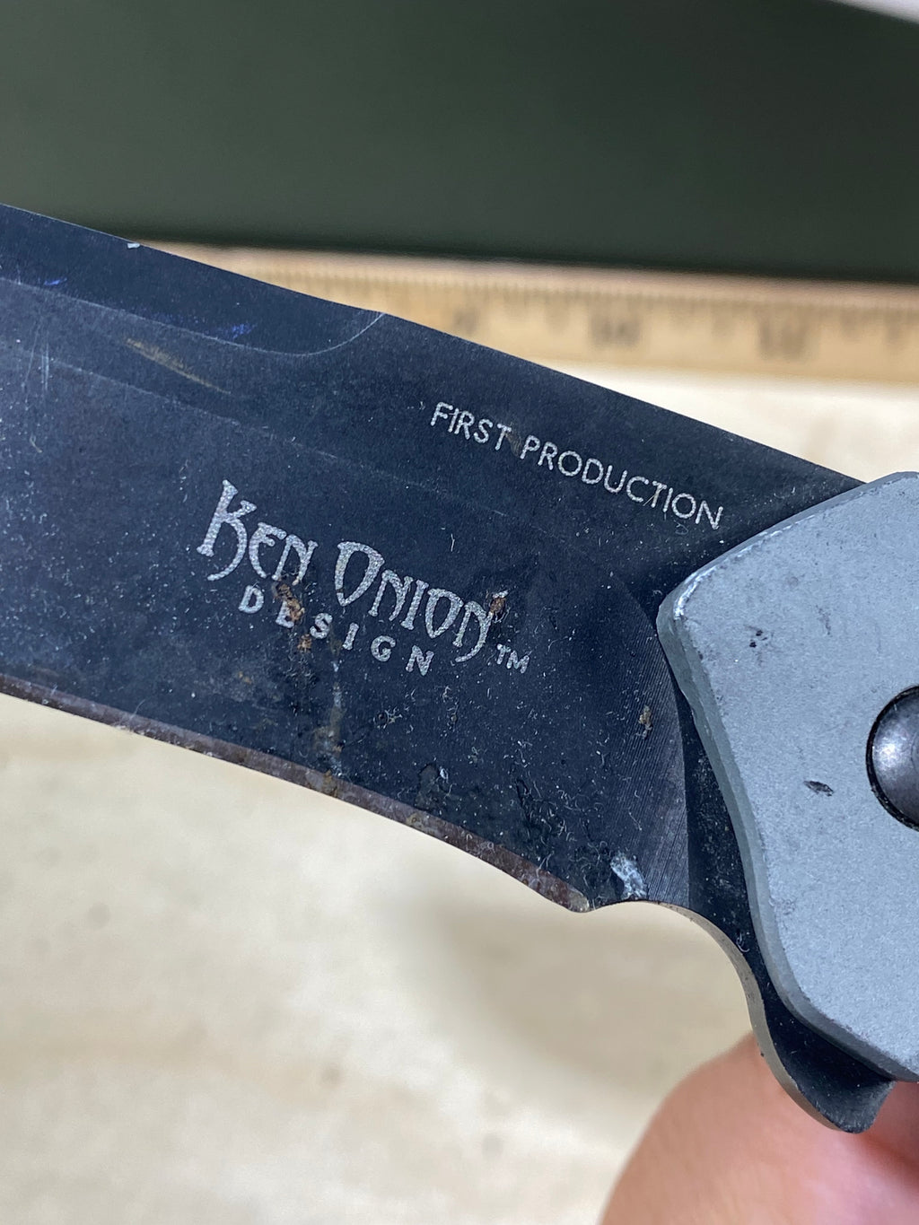 CRKT K470KKP #136. Light usage. Resharpened. Dirty.