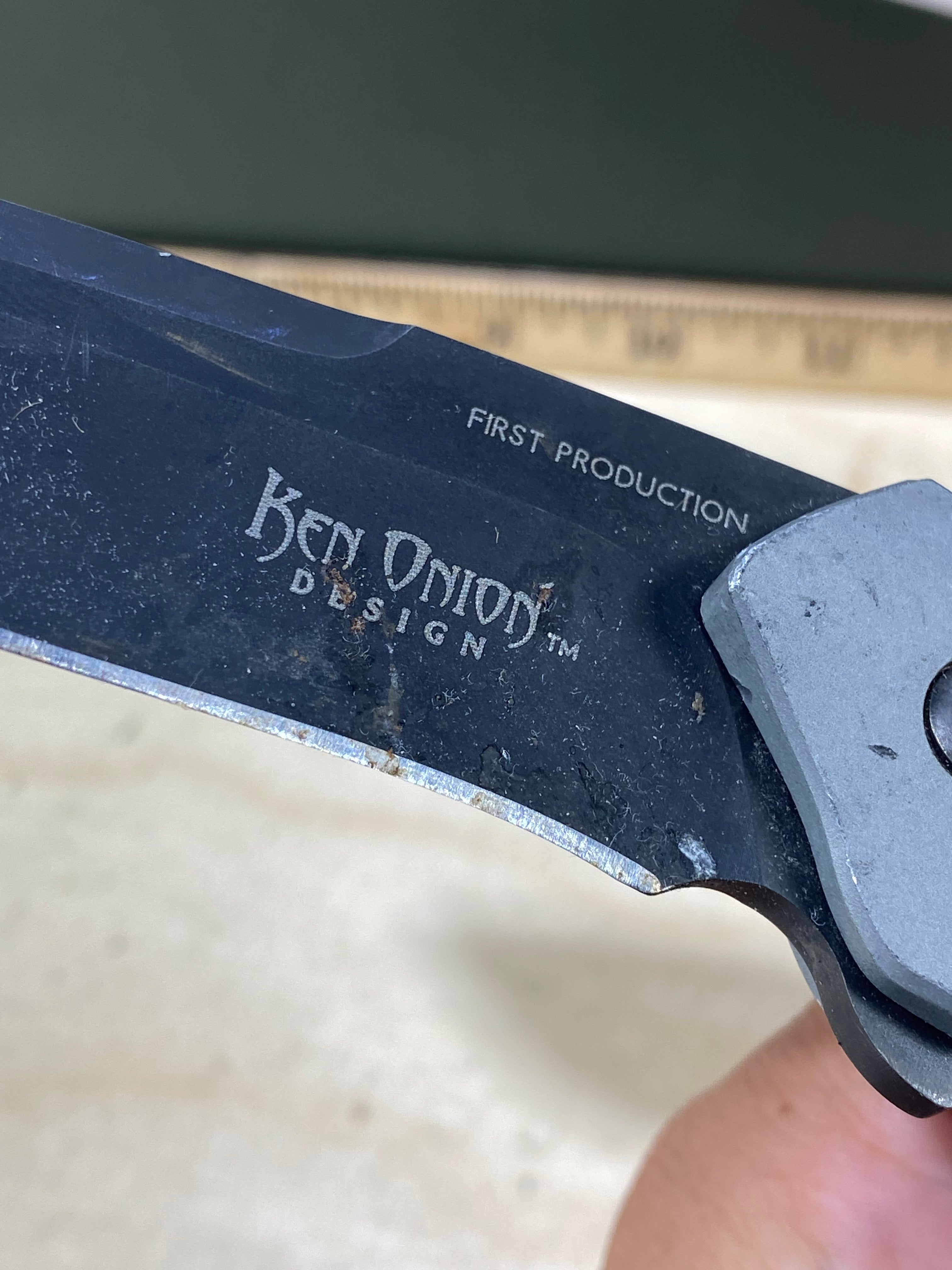 CRKT K470KKP #136. Light usage. Resharpened. Dirty.