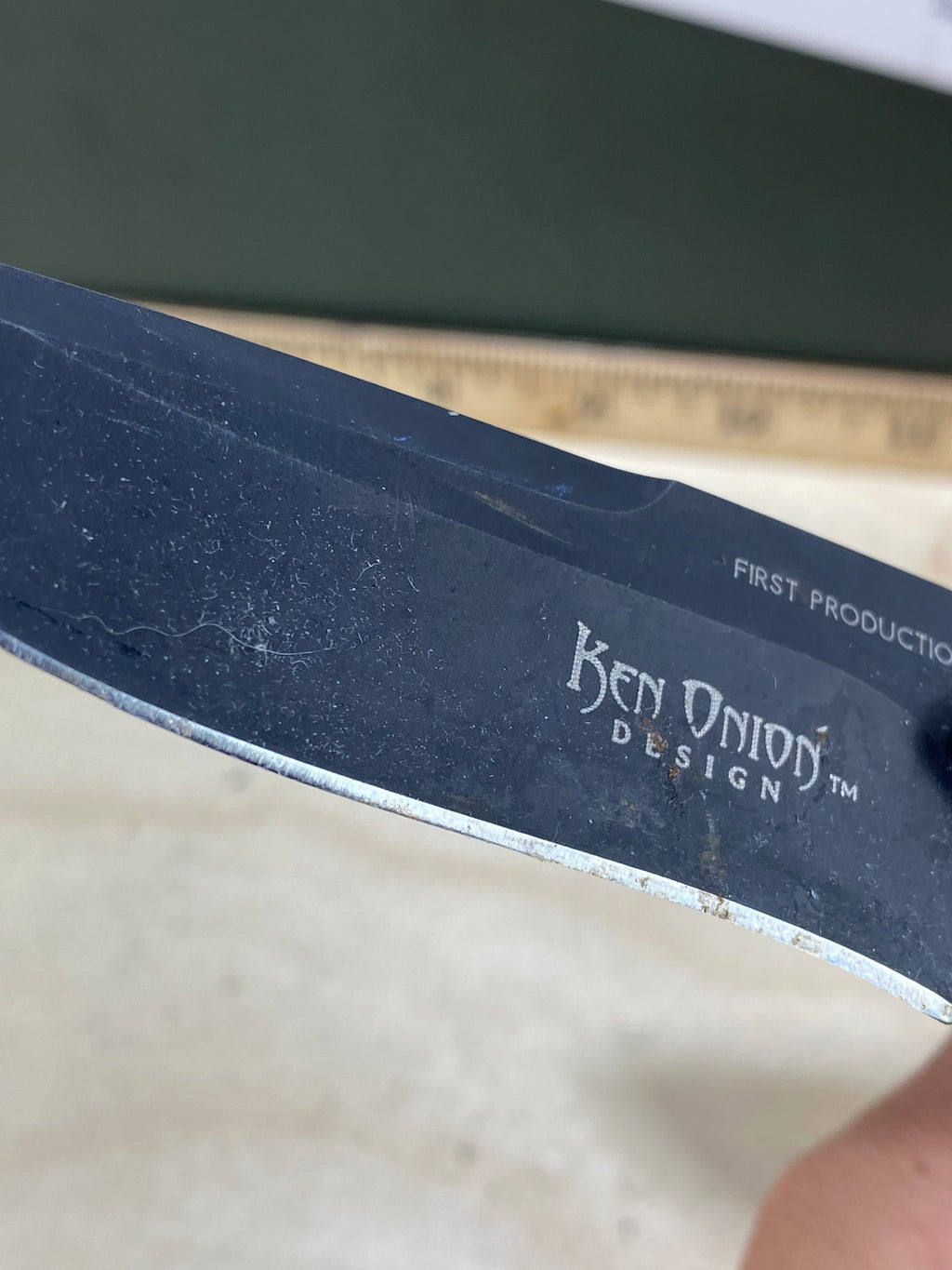 CRKT K470KKP #136. Light usage. Resharpened. Dirty.