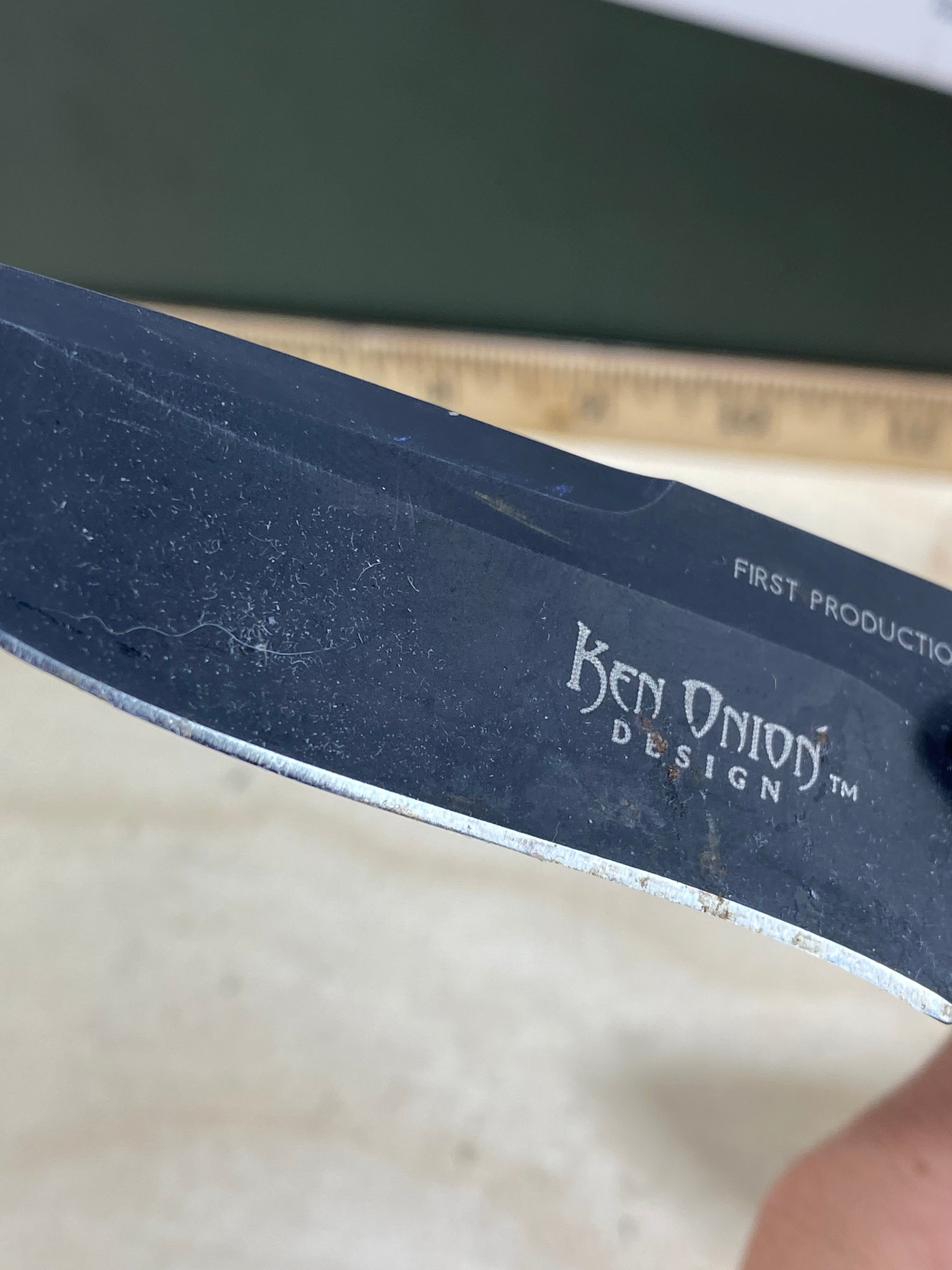 CRKT K470KKP #136. Light usage. Resharpened. Dirty.