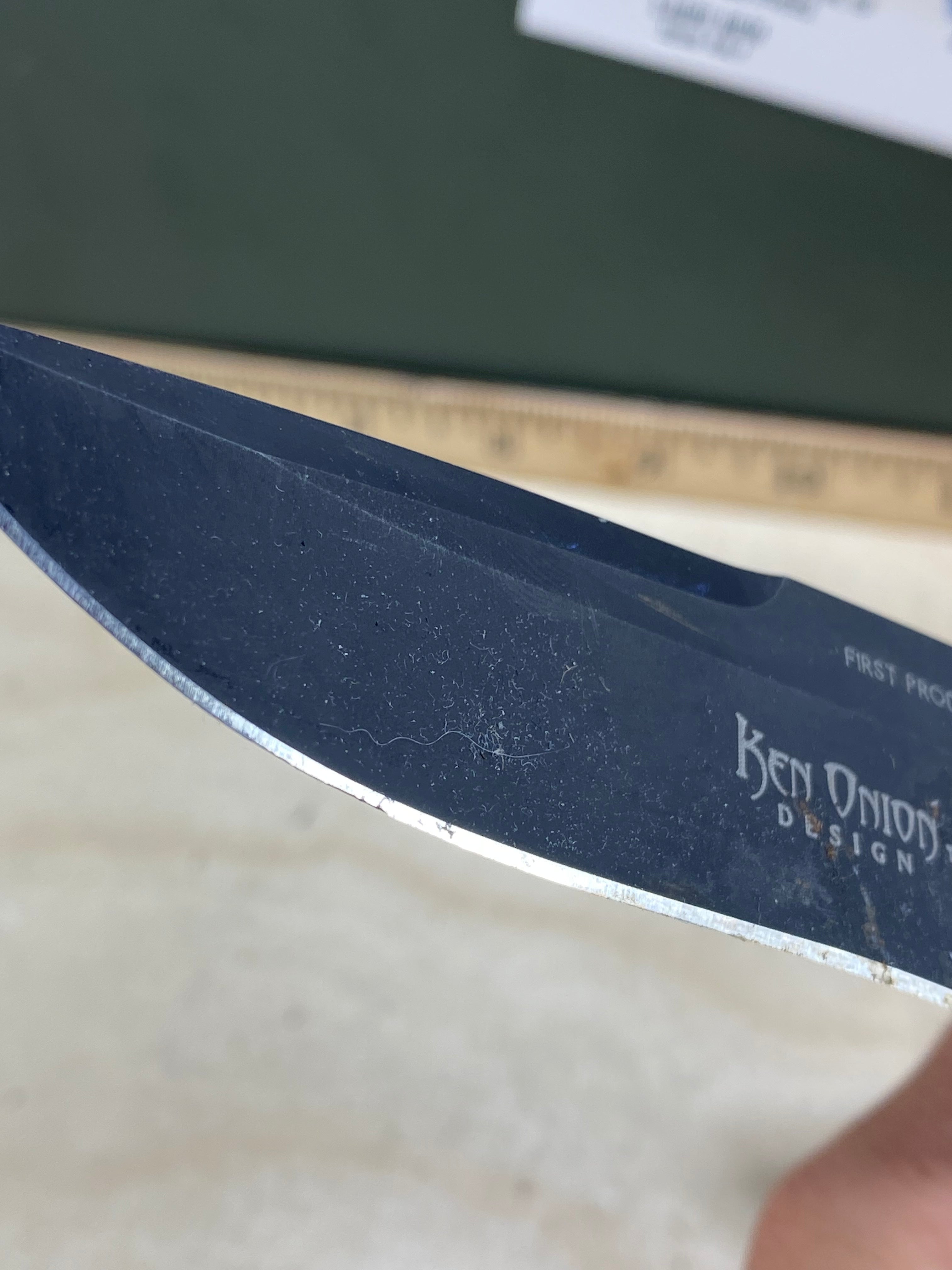 CRKT K470KKP #136. Light usage. Resharpened. Dirty.